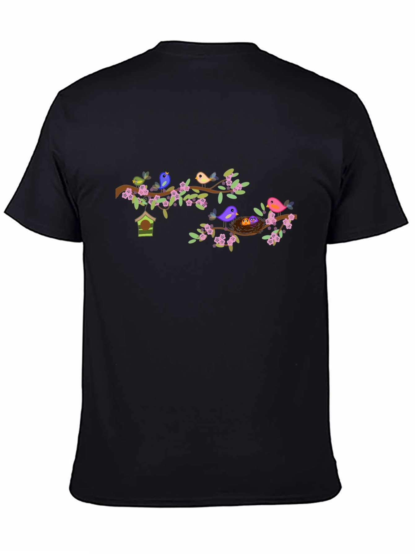 Birds on Branch Graphic Tee - Nature Lovers Shirt