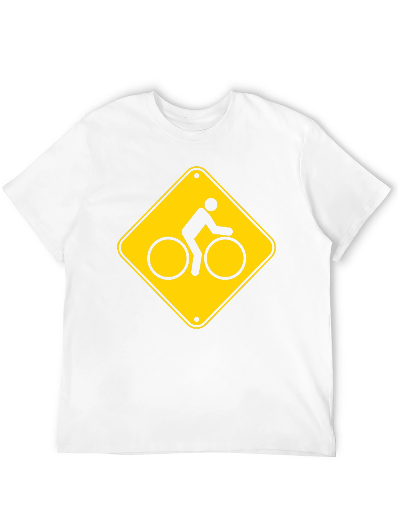 Bike Crossing Sign Graphic T-Shirt