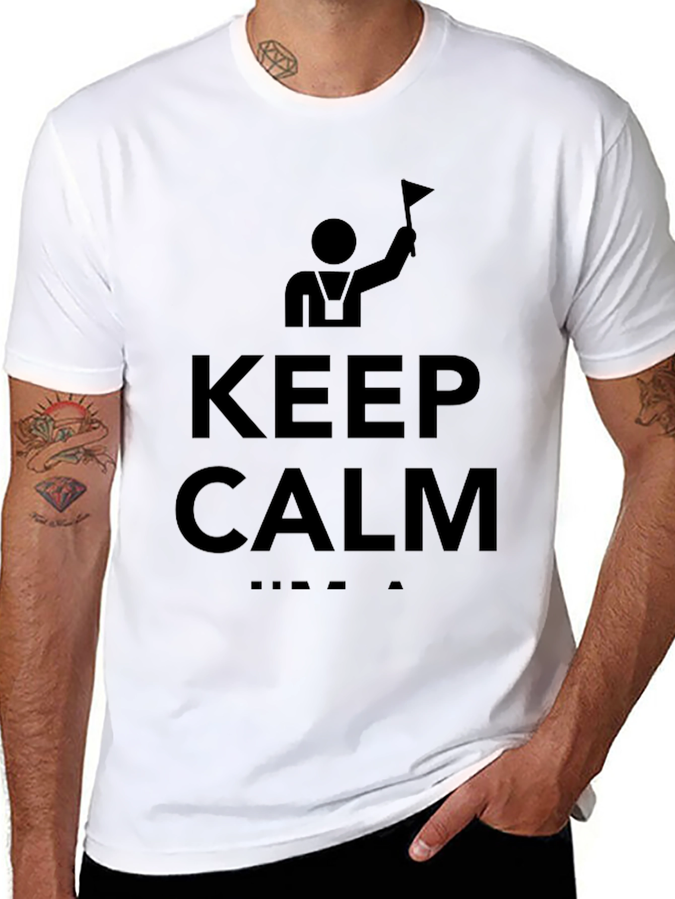Keep Calm T-Shirt - Black Graphic Tee