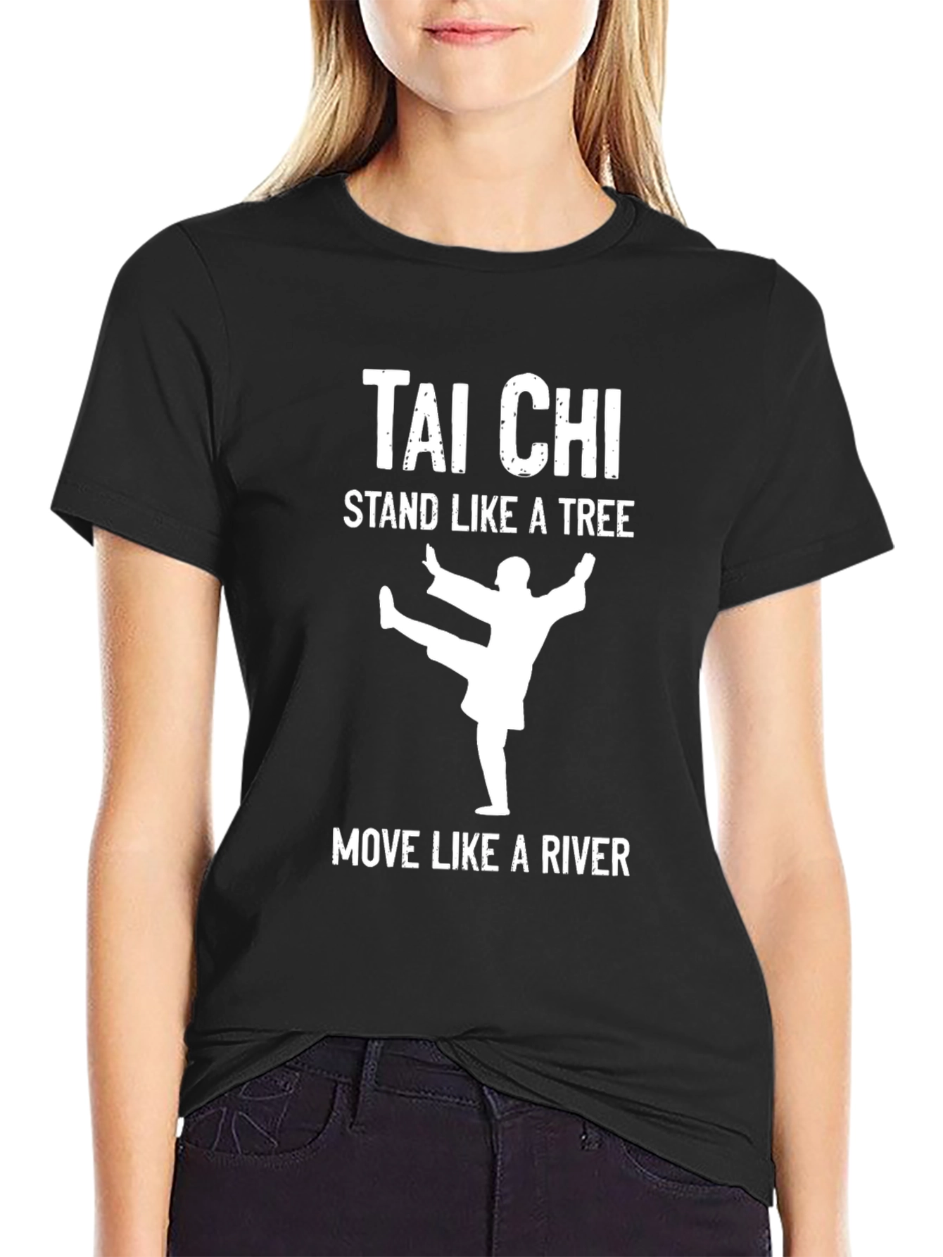 Tai Chi Graphic T-Shirt - Stand Like a Tree