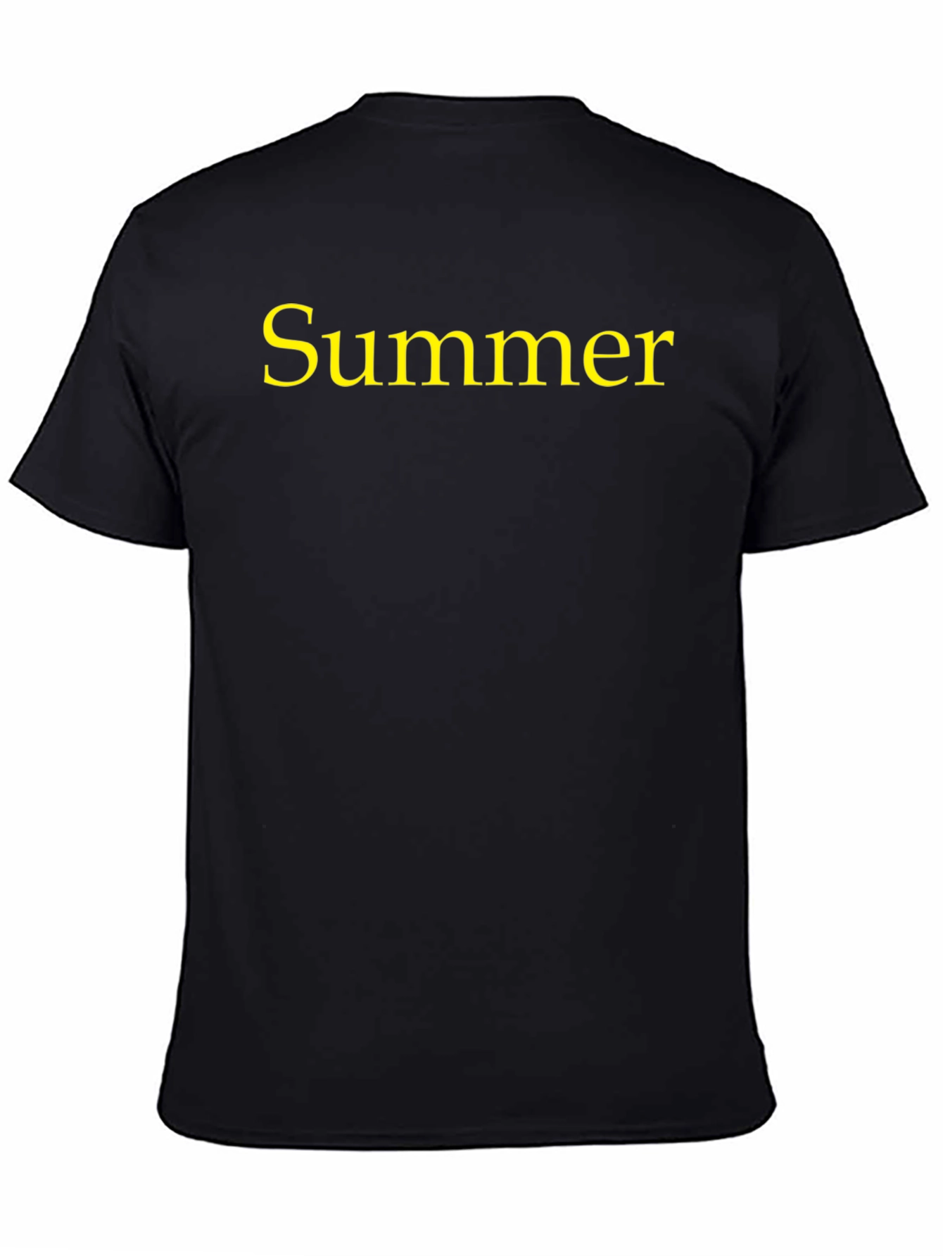 Summer Graphic Tee - Black Cotton Blend