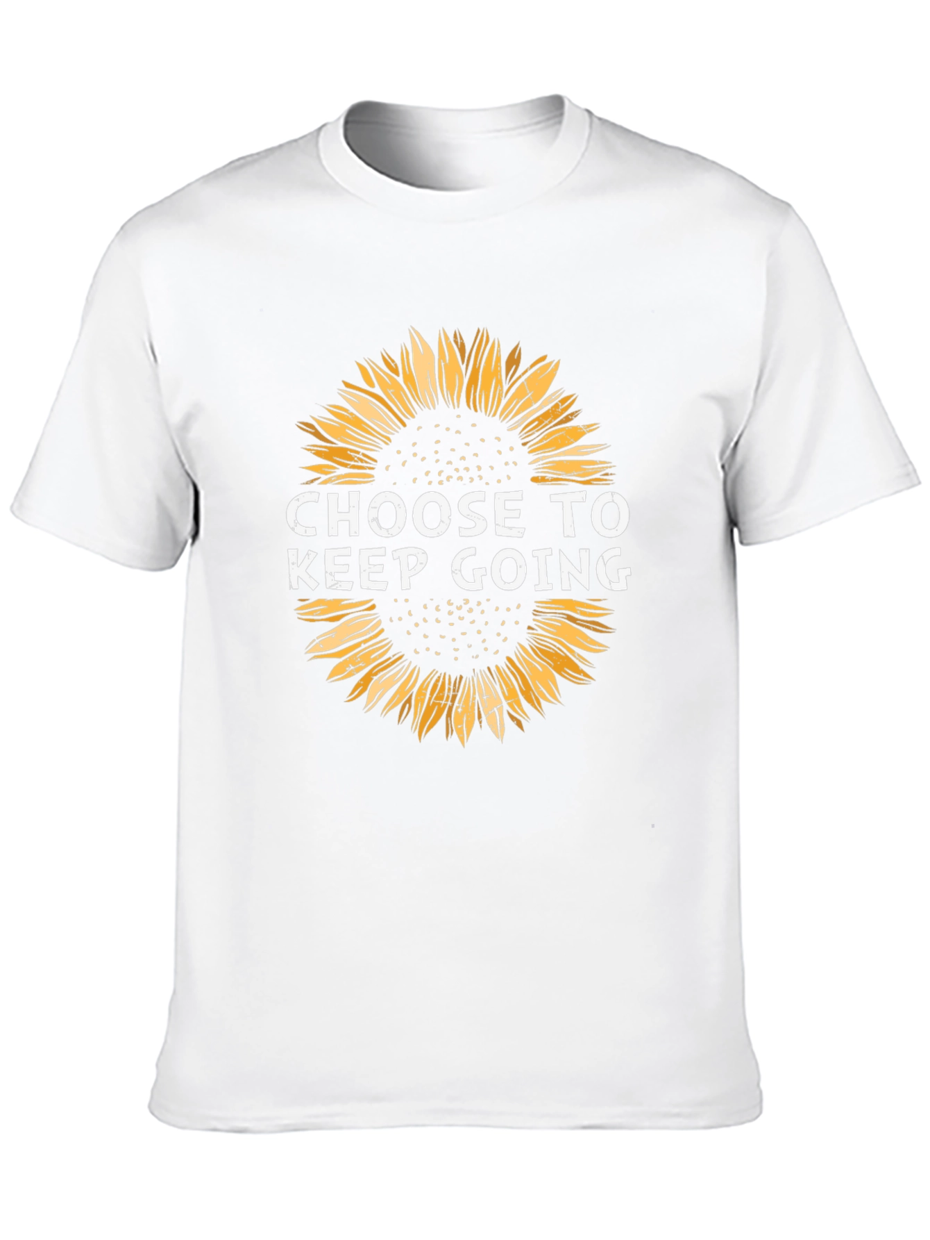 Choose to Keep Going Sunflower Graphic Tee - Black