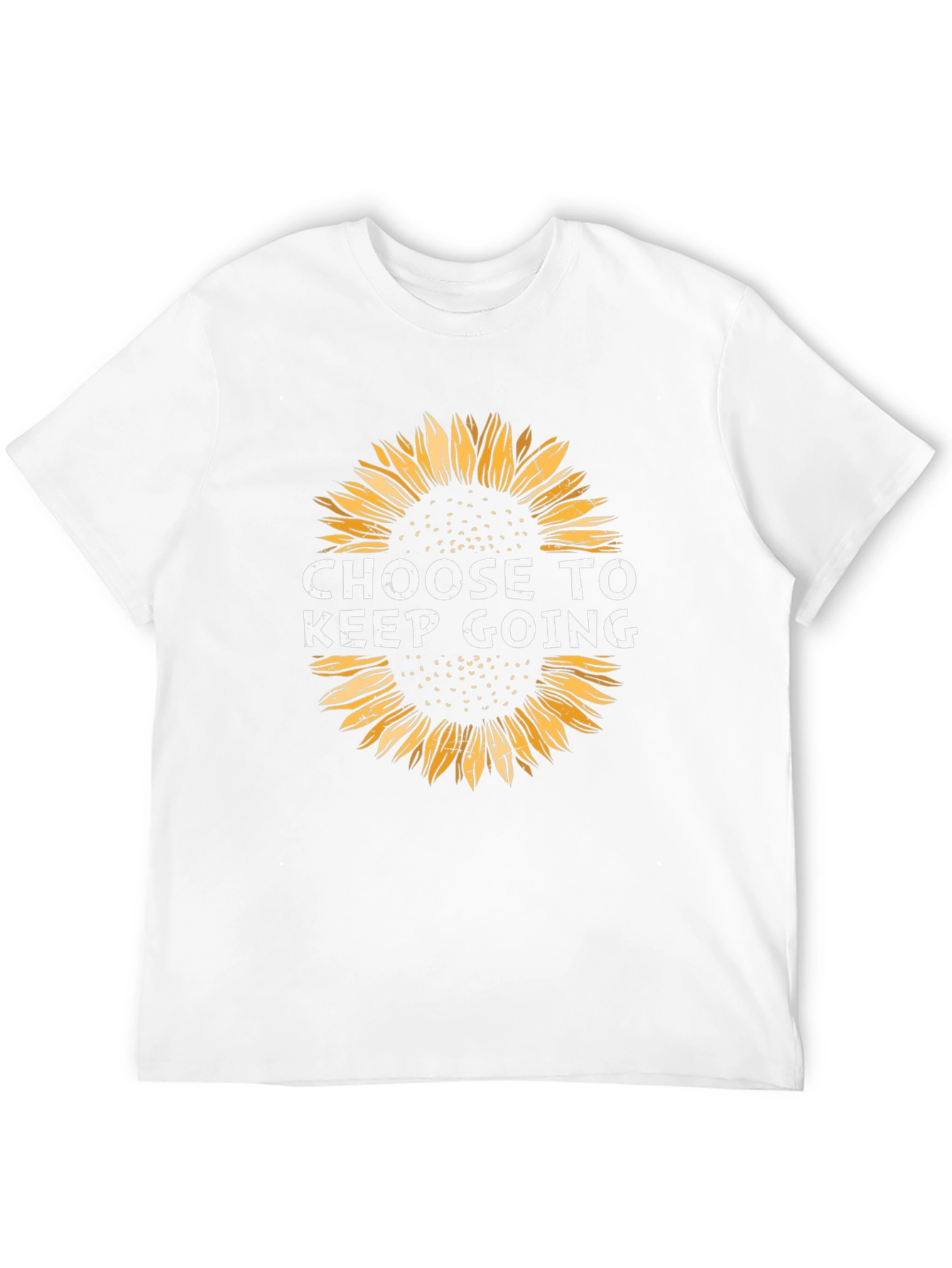 Choose to Keep Going Sunflower Graphic Tee - Black