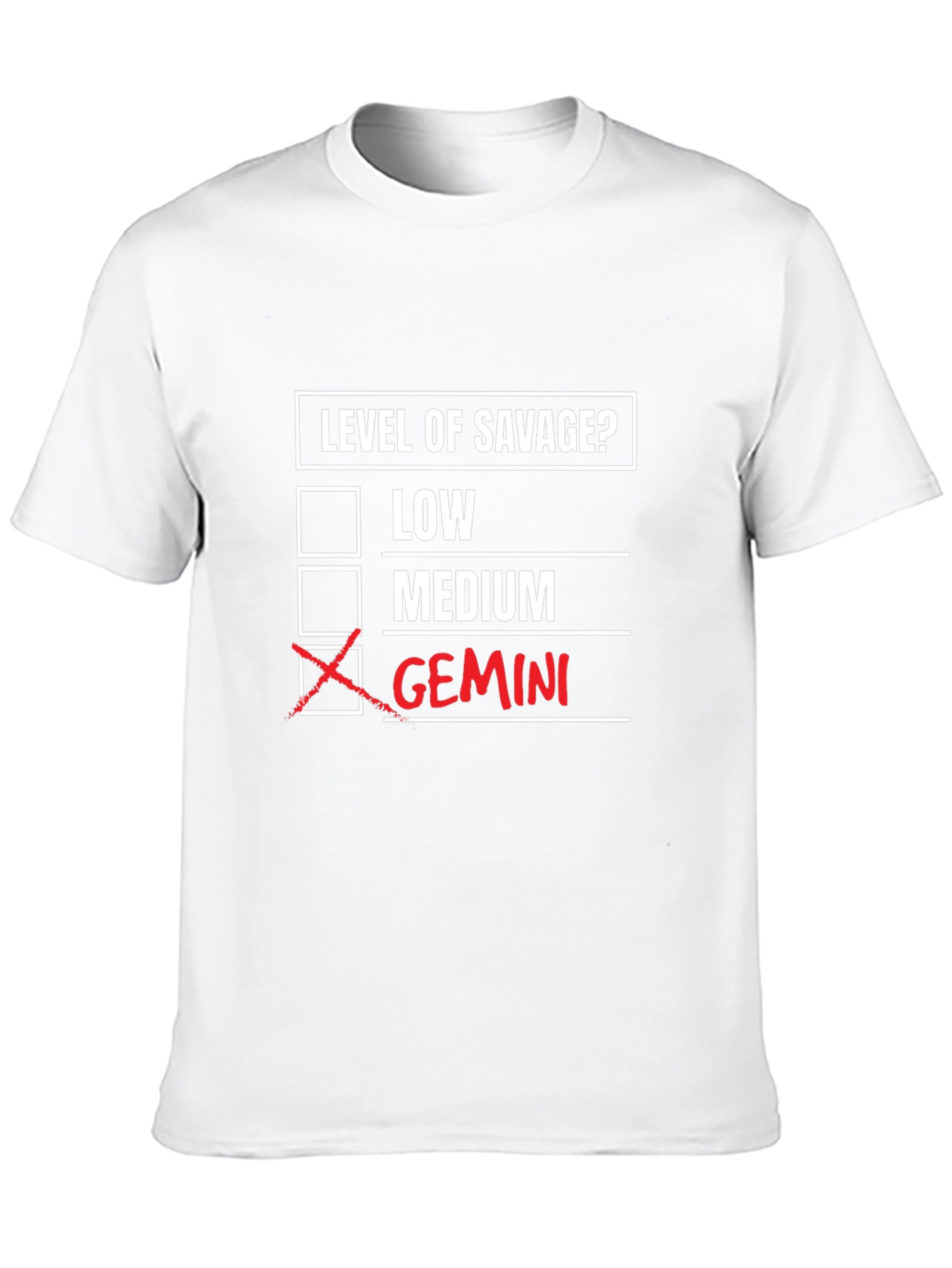 Gemini Savage T-Shirt - Zodiac Humor Tee
