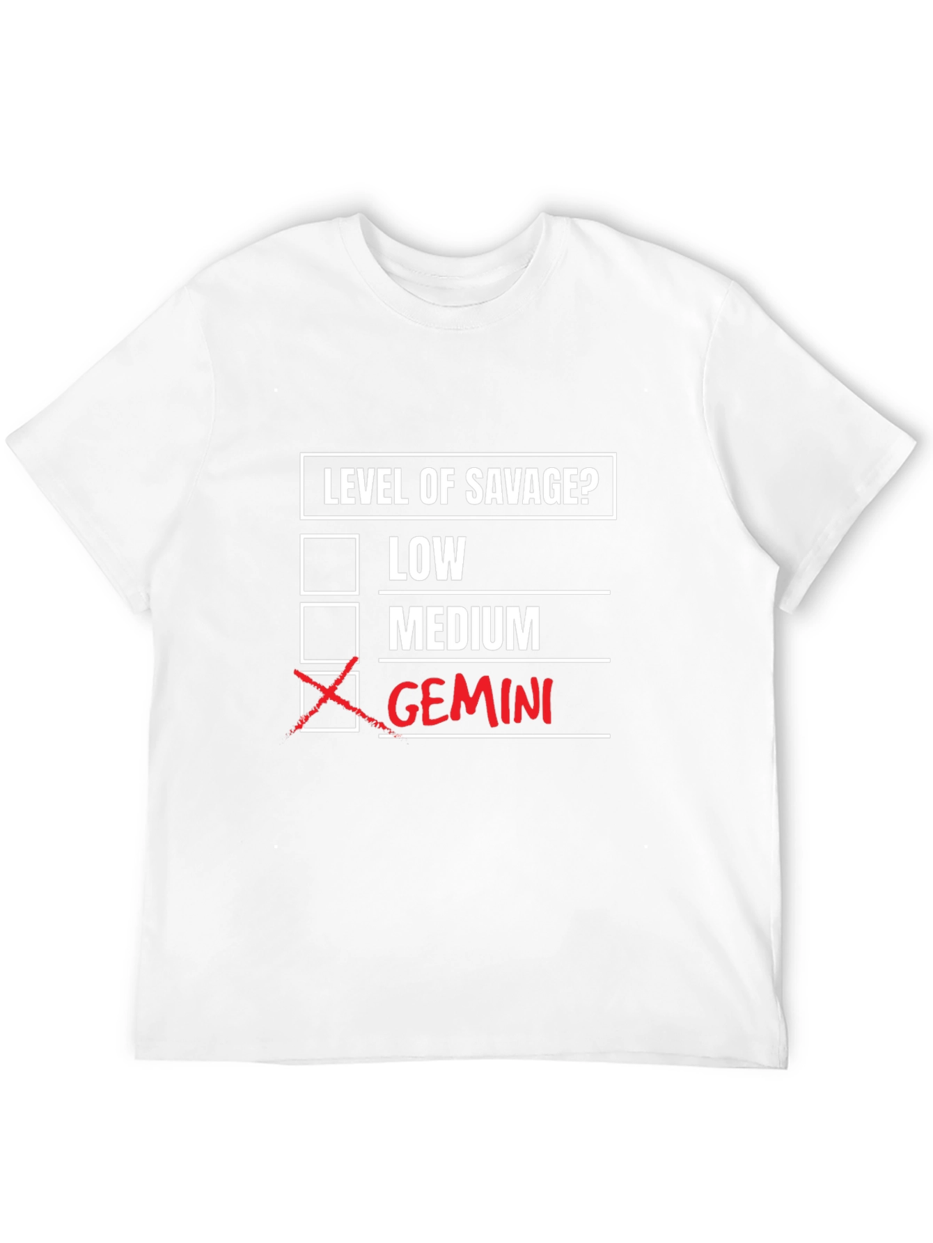 Gemini Savage T-Shirt - Zodiac Humor Tee