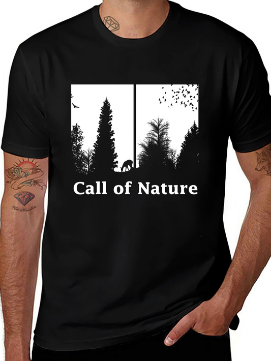 Call of Nature Graphic Tee - Black