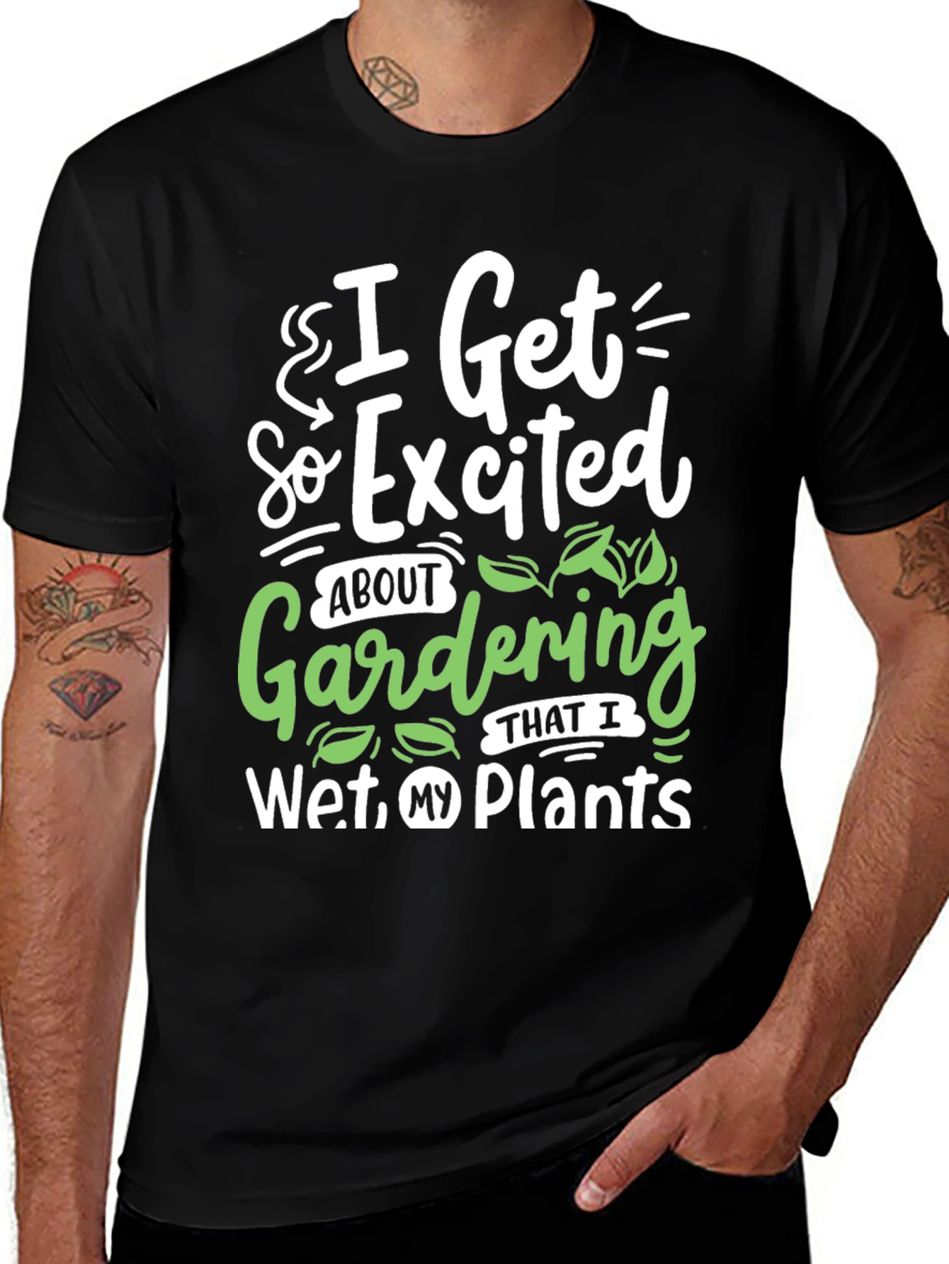Gardening Humor T-Shirt - I Wet My Plants