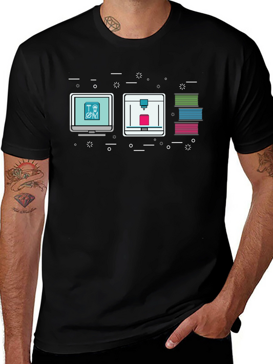 3D Printing Graphic T-Shirt