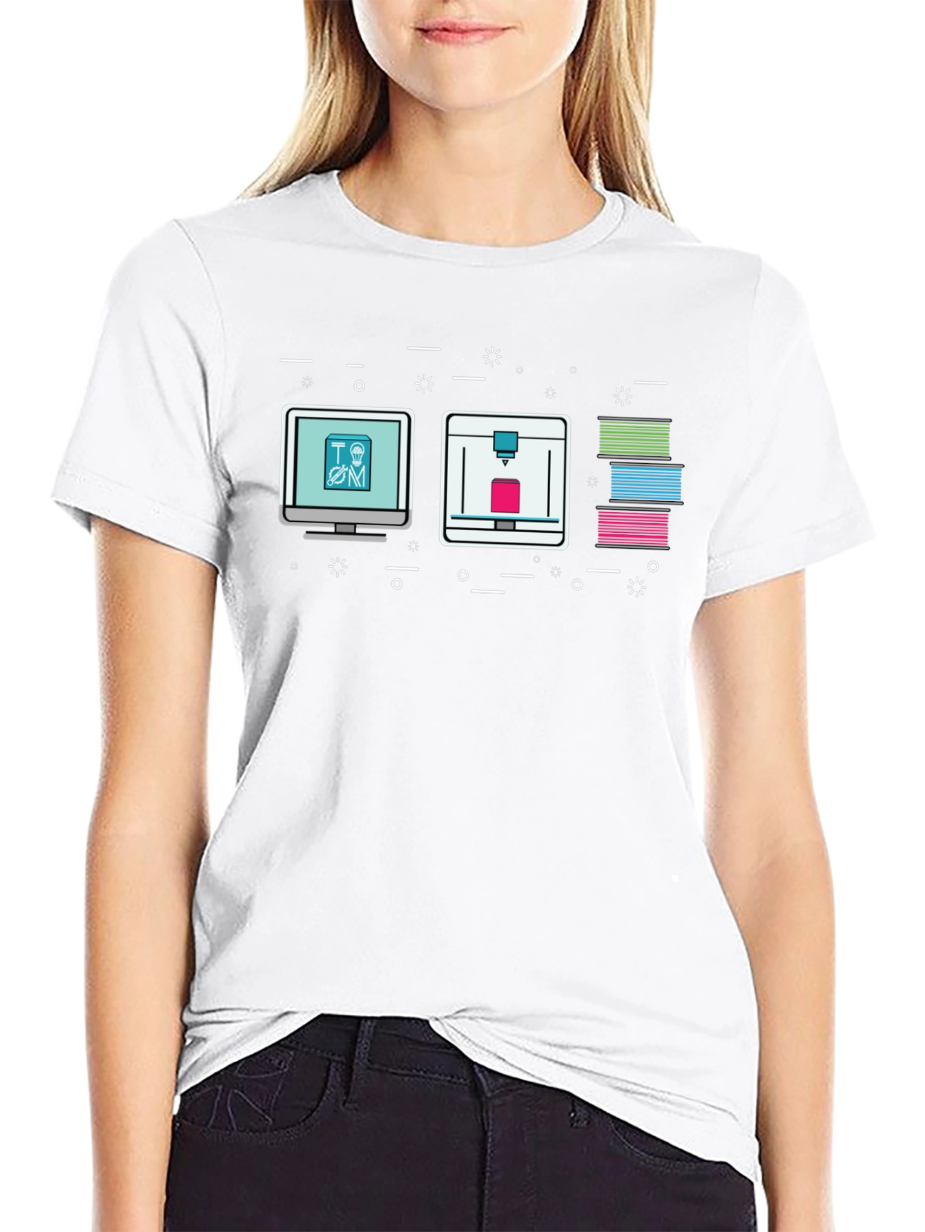 3D Printing Graphic T-Shirt