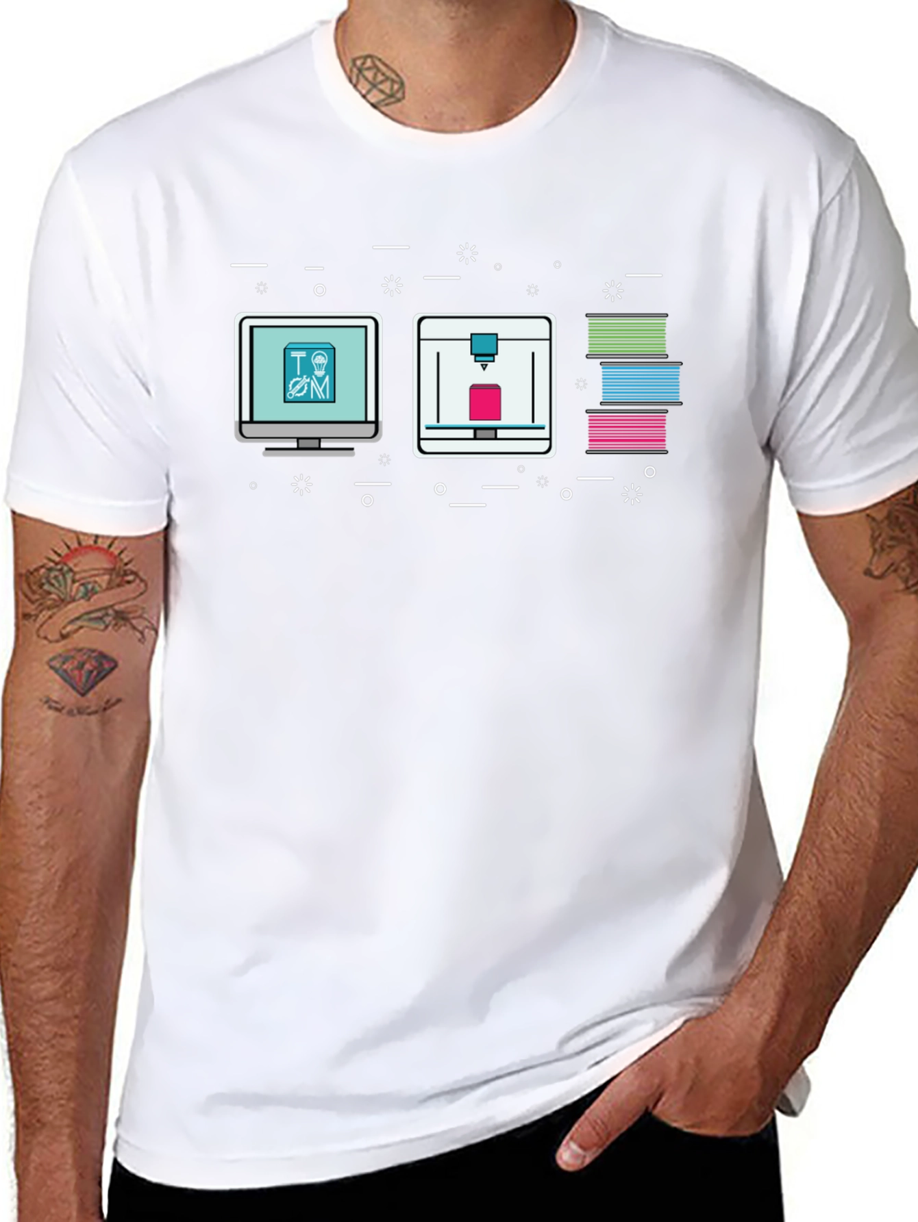 3D Printing Graphic T-Shirt