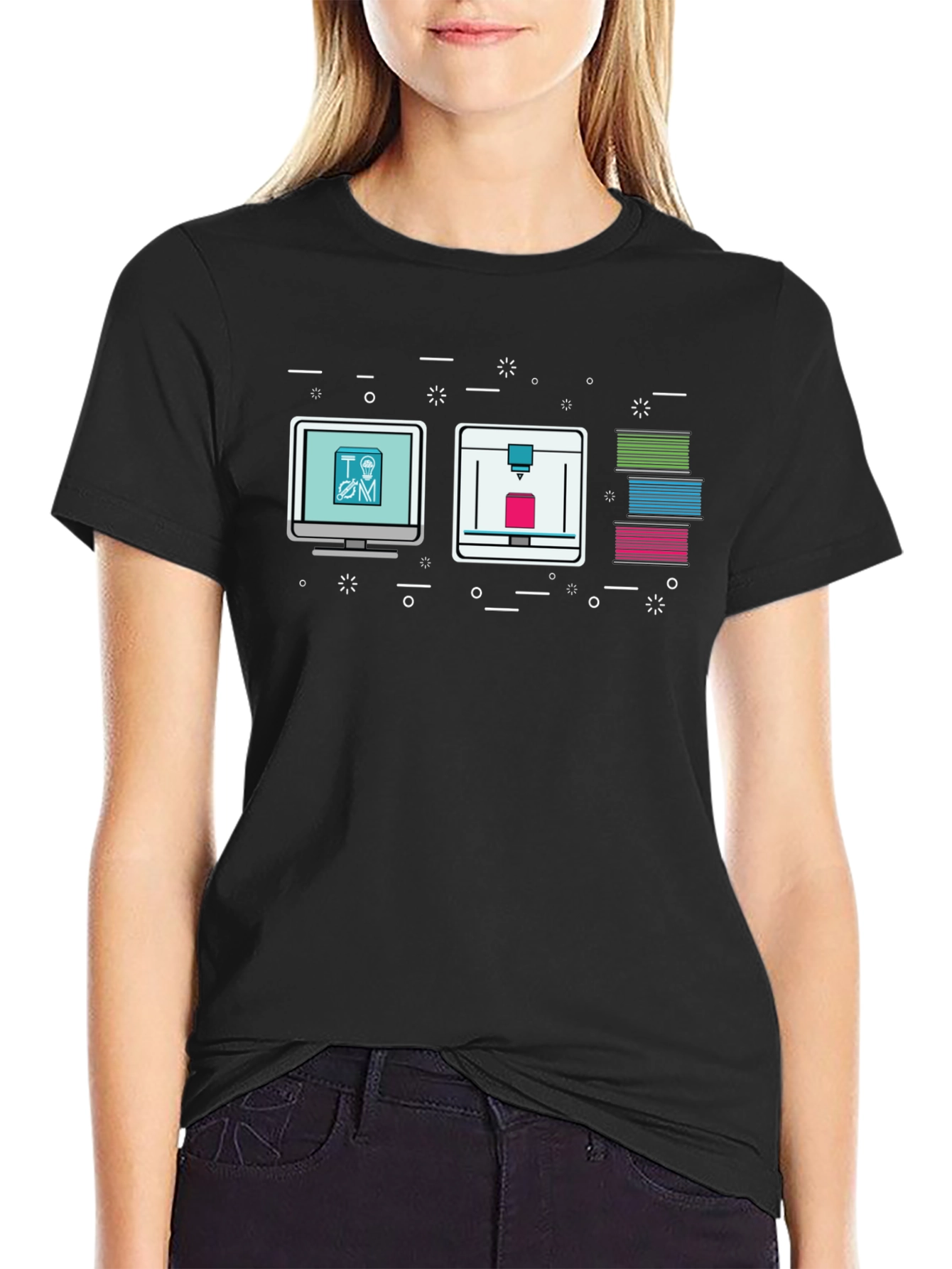 3D Printing Graphic T-Shirt
