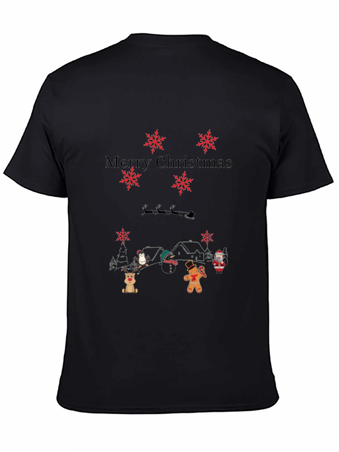 Merry Christmas Themed Graphic T-Shirt