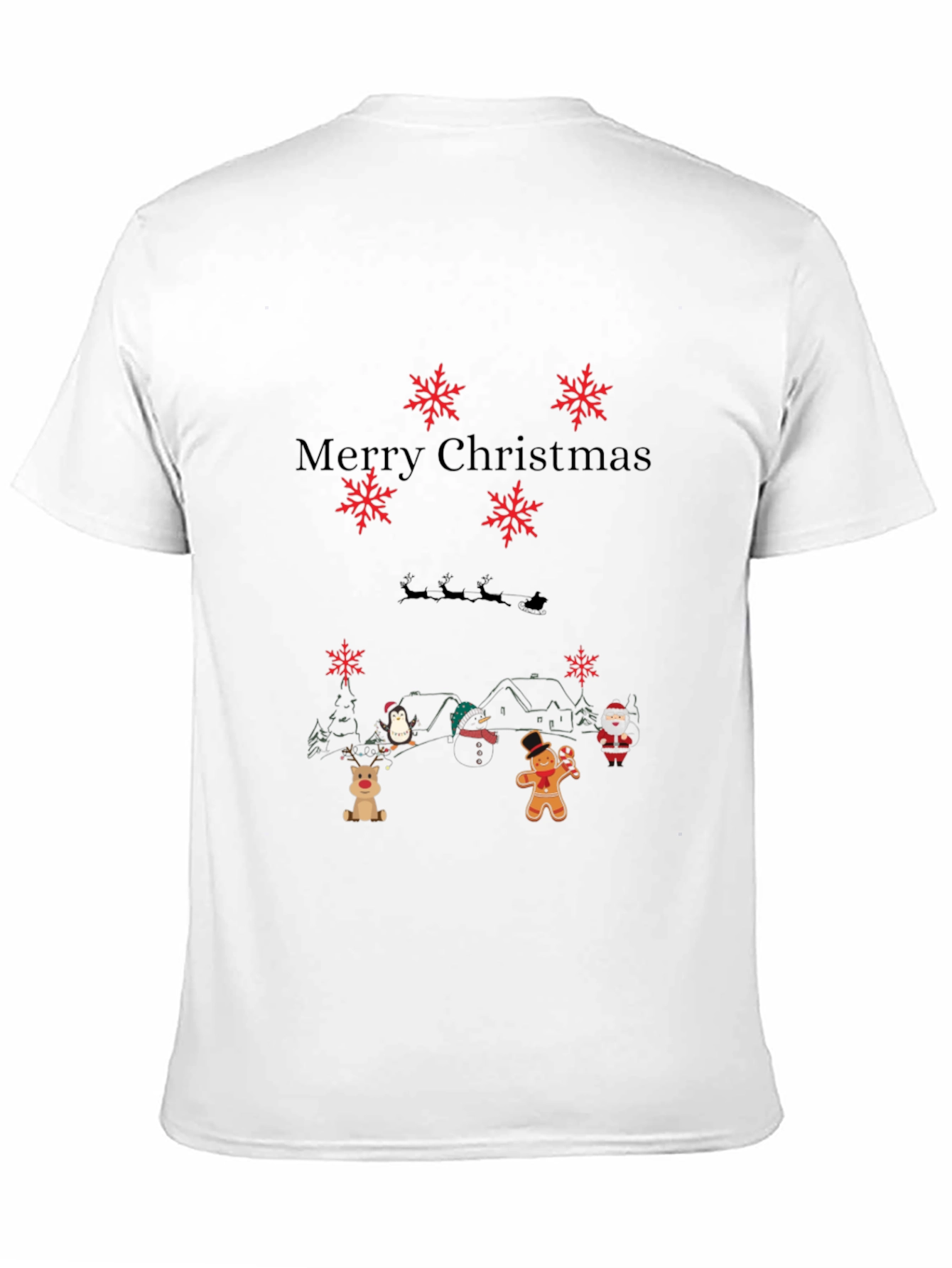 Merry Christmas Themed Graphic T-Shirt