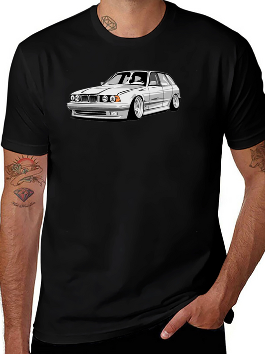 Car Graphic Black Tee - Automotive Enthusiast Apparel