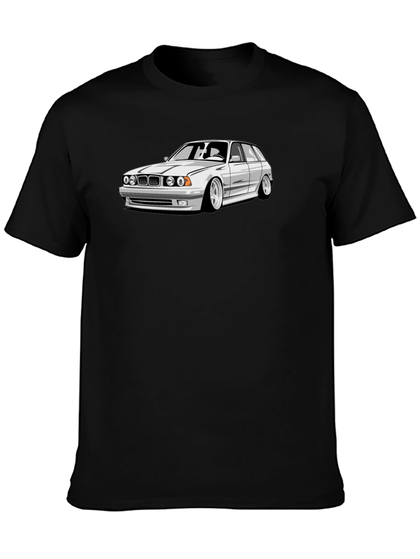 Car Graphic Black Tee - Automotive Enthusiast Apparel