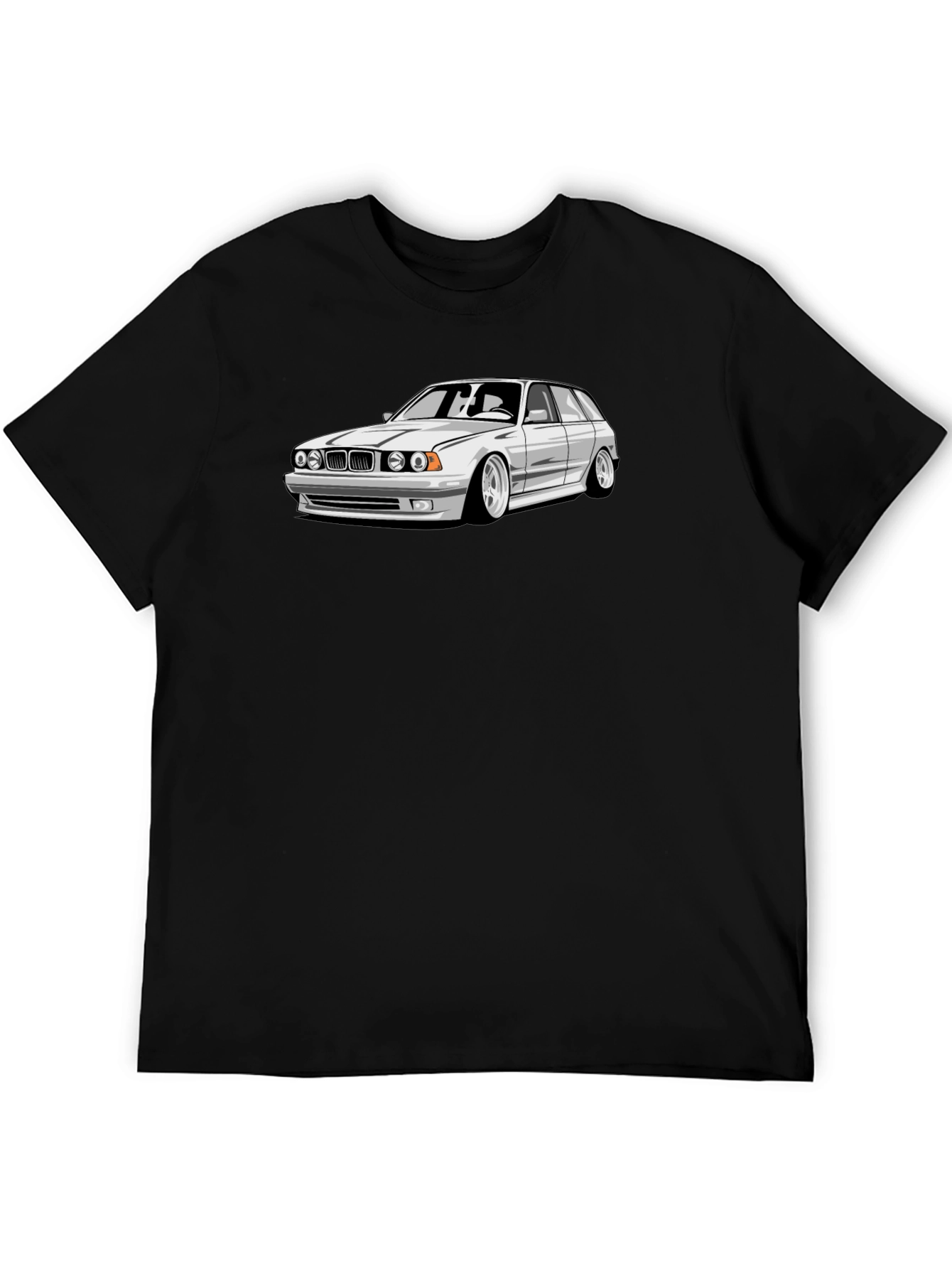 Car Graphic Black Tee - Automotive Enthusiast Apparel
