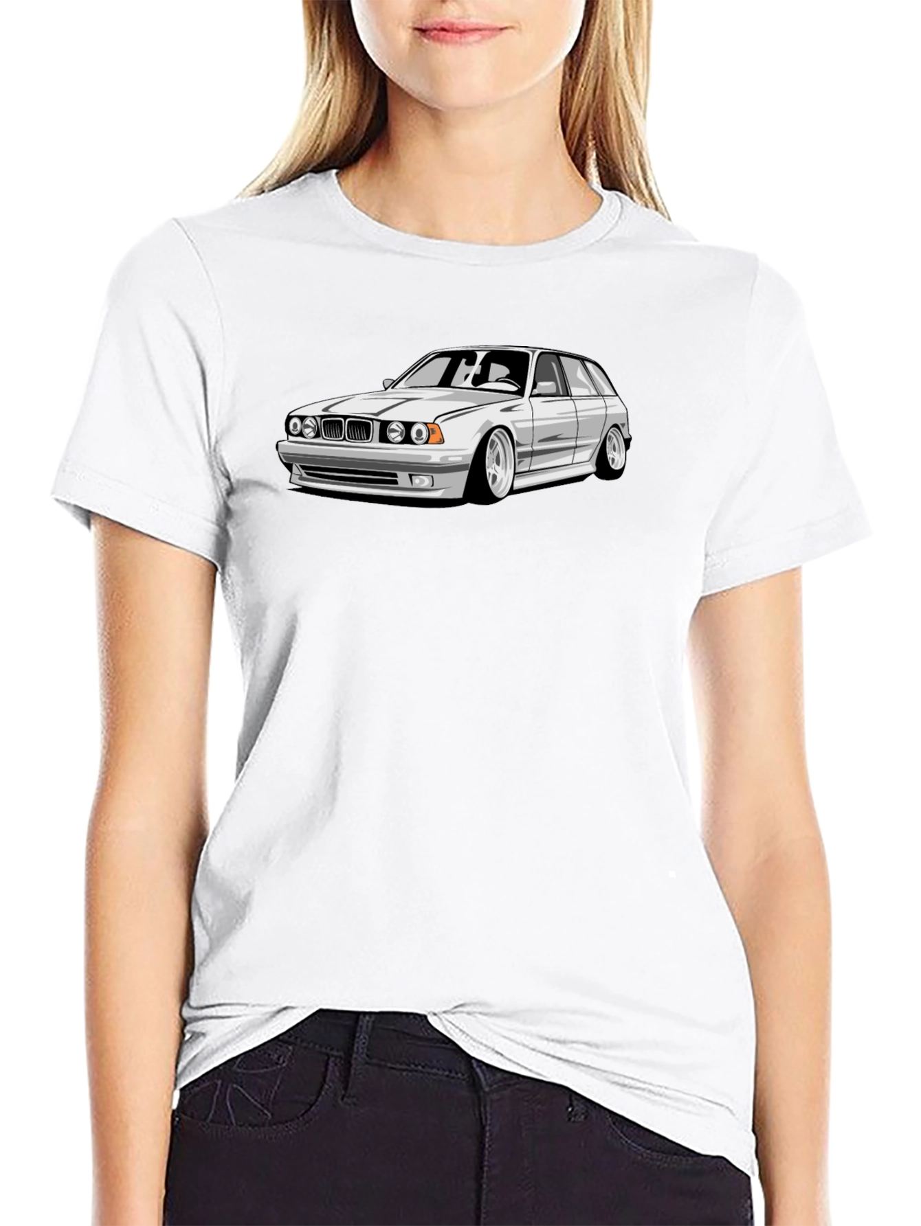 Car Graphic Black Tee - Automotive Enthusiast Apparel