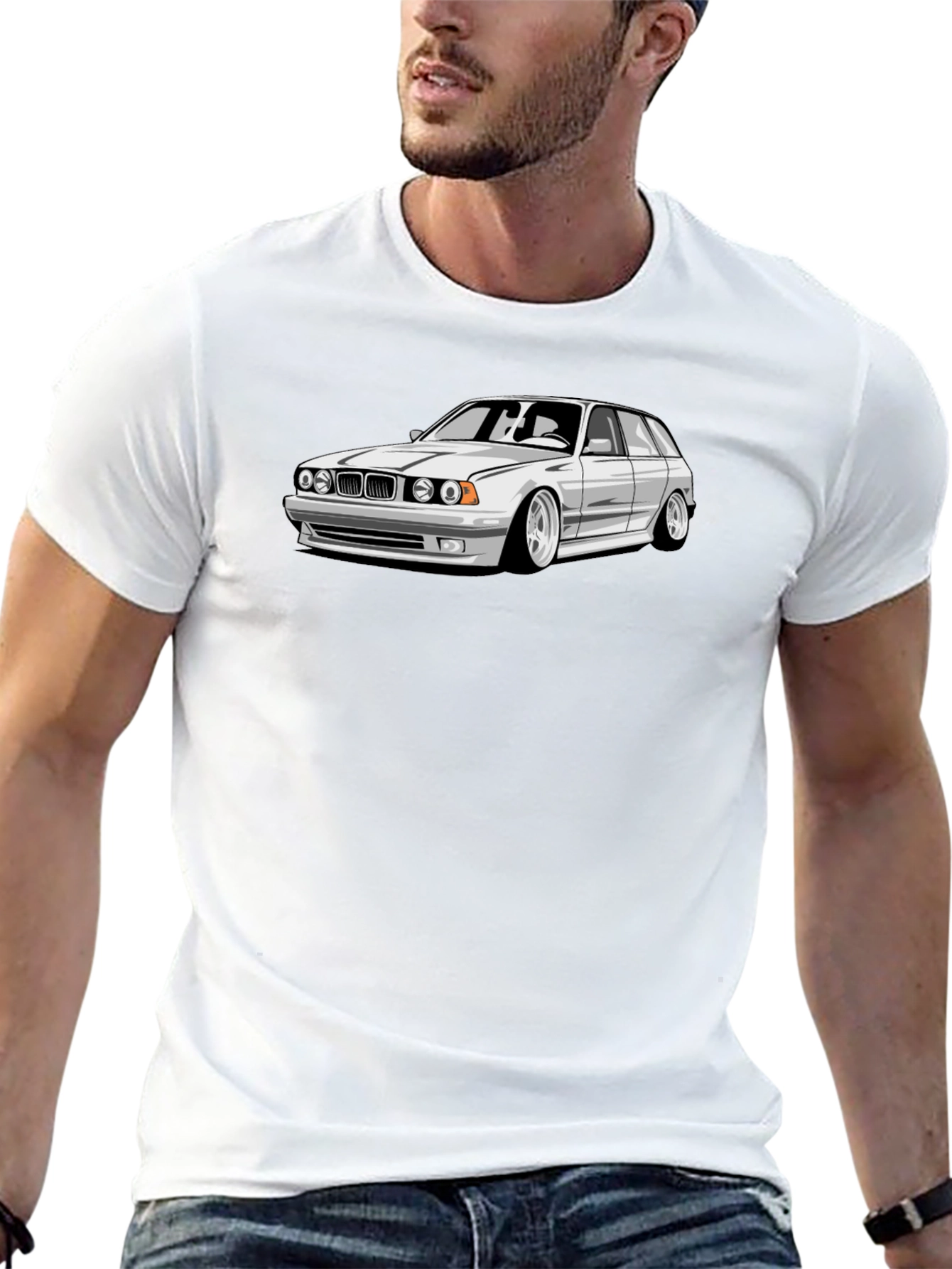 Car Graphic Black Tee - Automotive Enthusiast Apparel