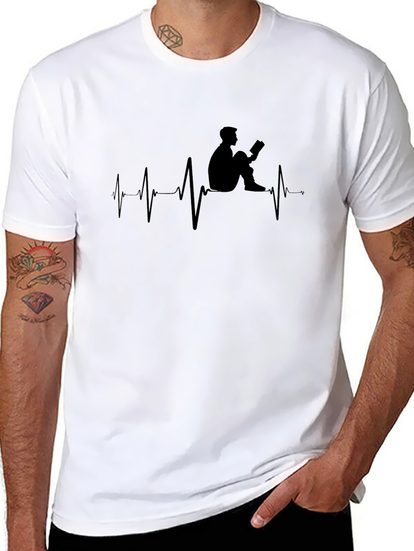 Readers Heartbeat T-Shirt - Book Lover Tee