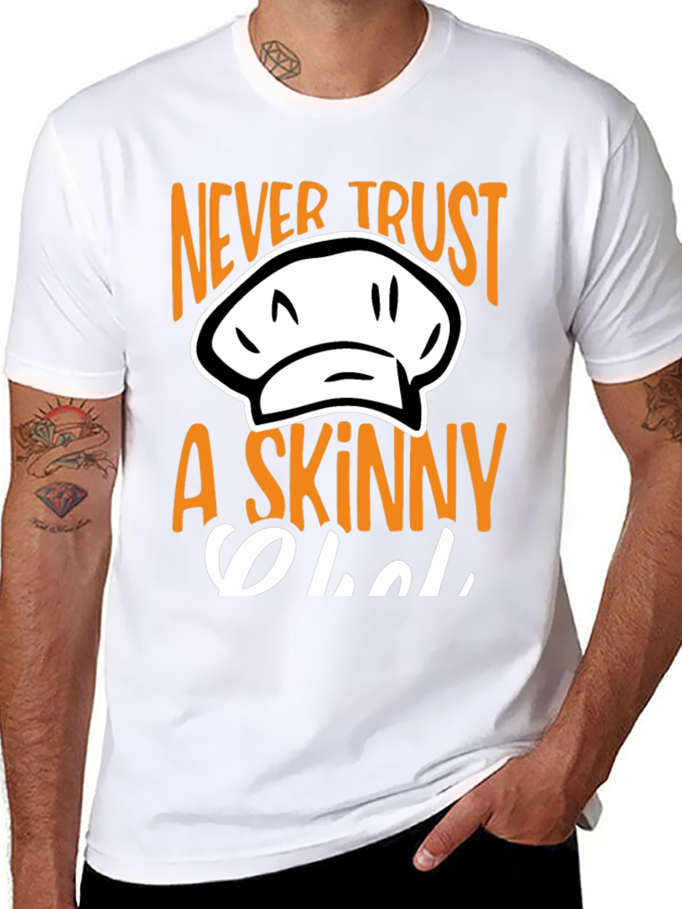 Never Trust A Skinny Chef T-Shirt