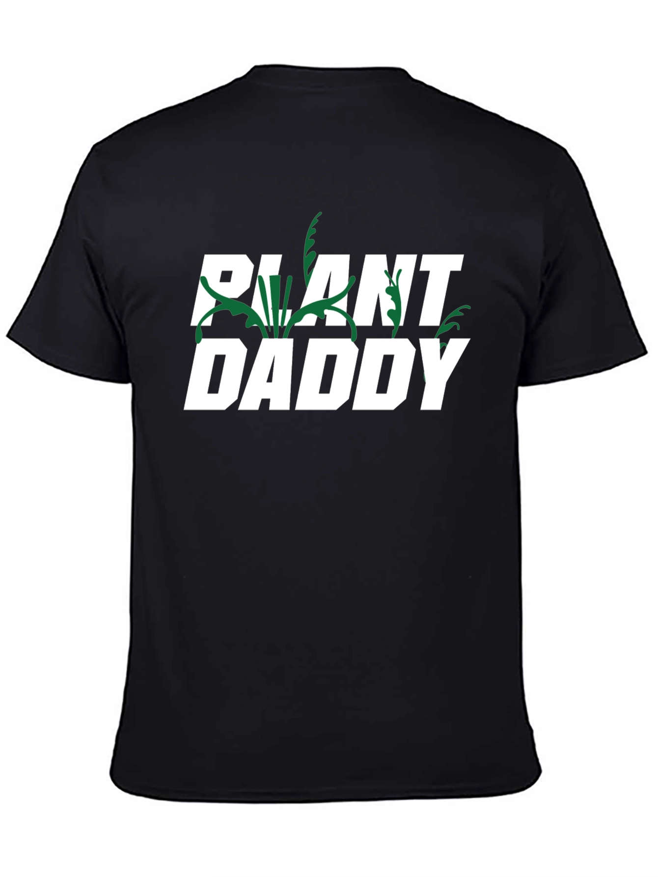 Plant Daddy Graphic Tee - Black Cotton Blend T-Shirt