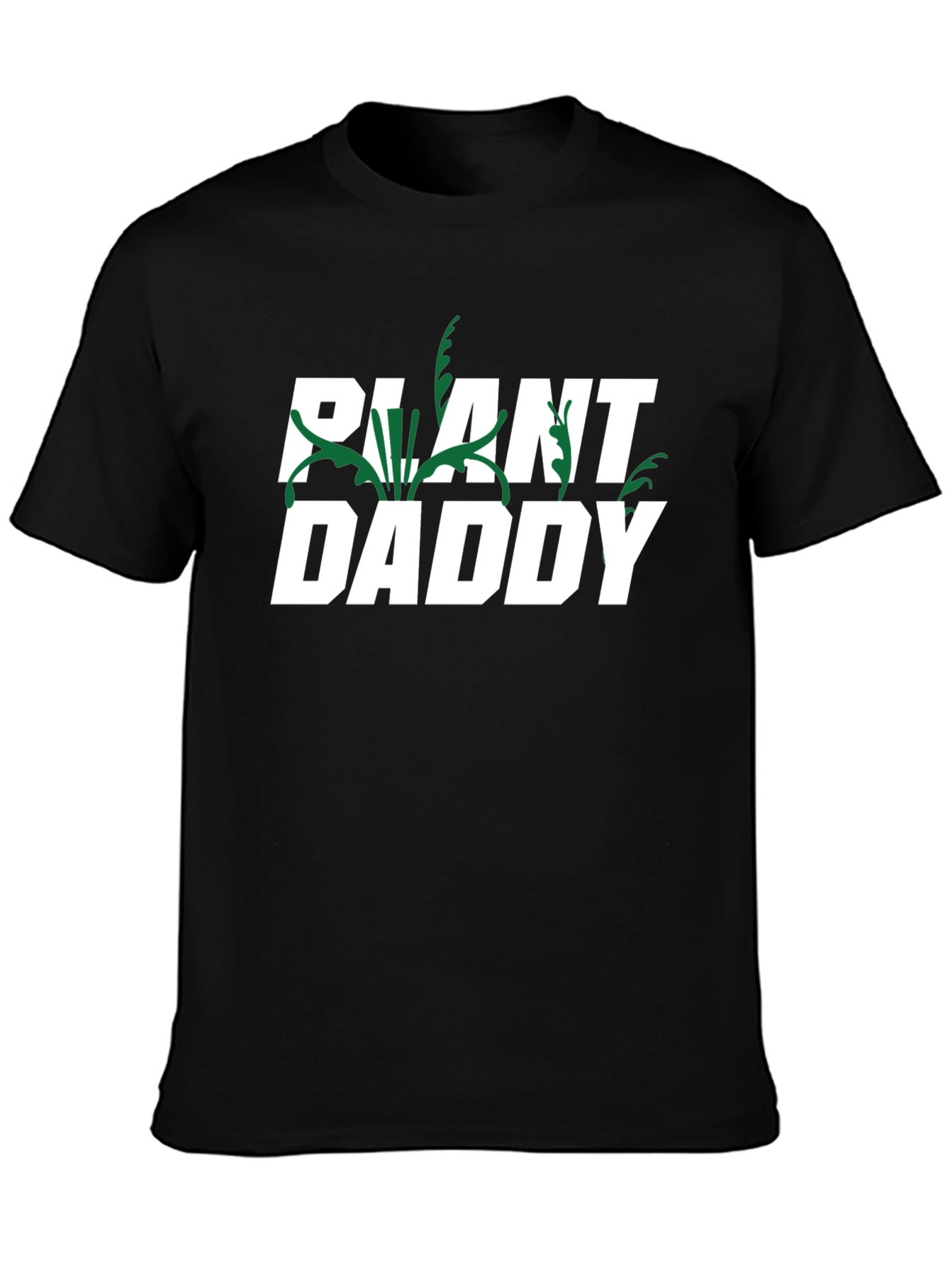 Plant Daddy Graphic Tee - Black Cotton Blend T-Shirt