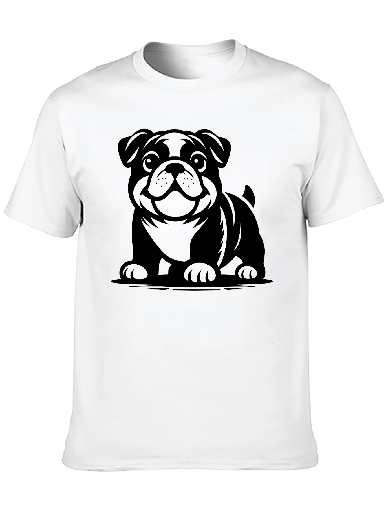 Bulldog Graphic Black T-Shirt