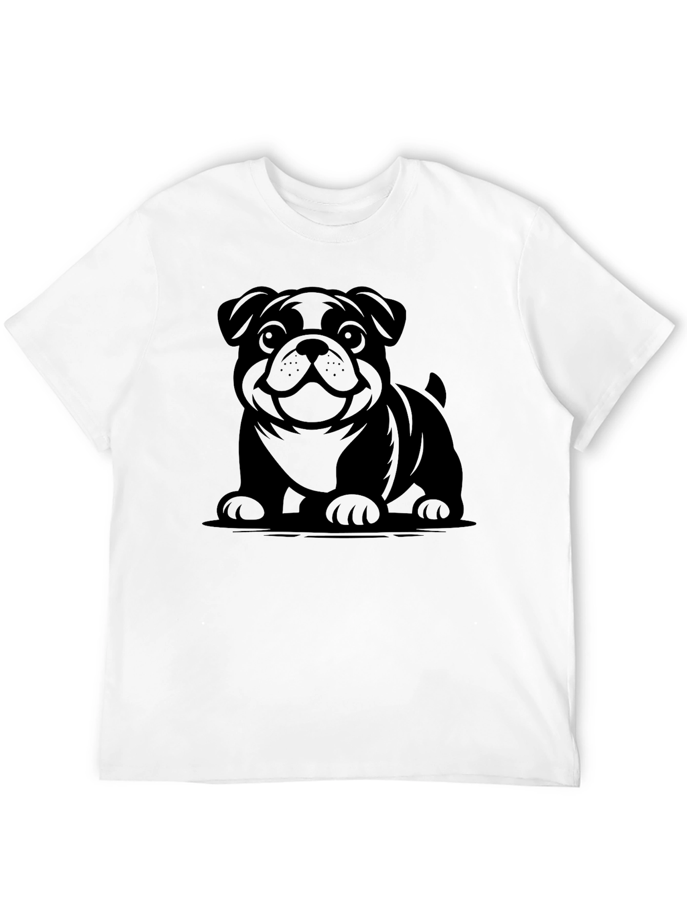Bulldog Graphic Black T-Shirt