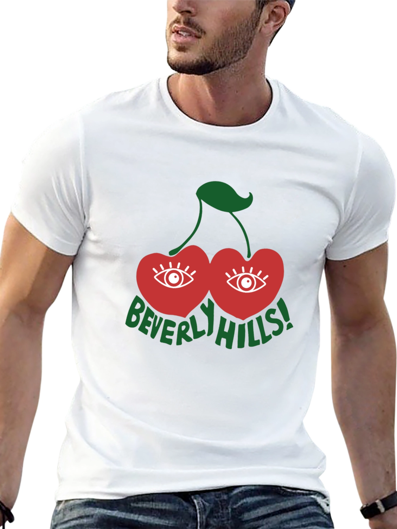 Beverly Hills Eye Cherry Graphic T-Shirt