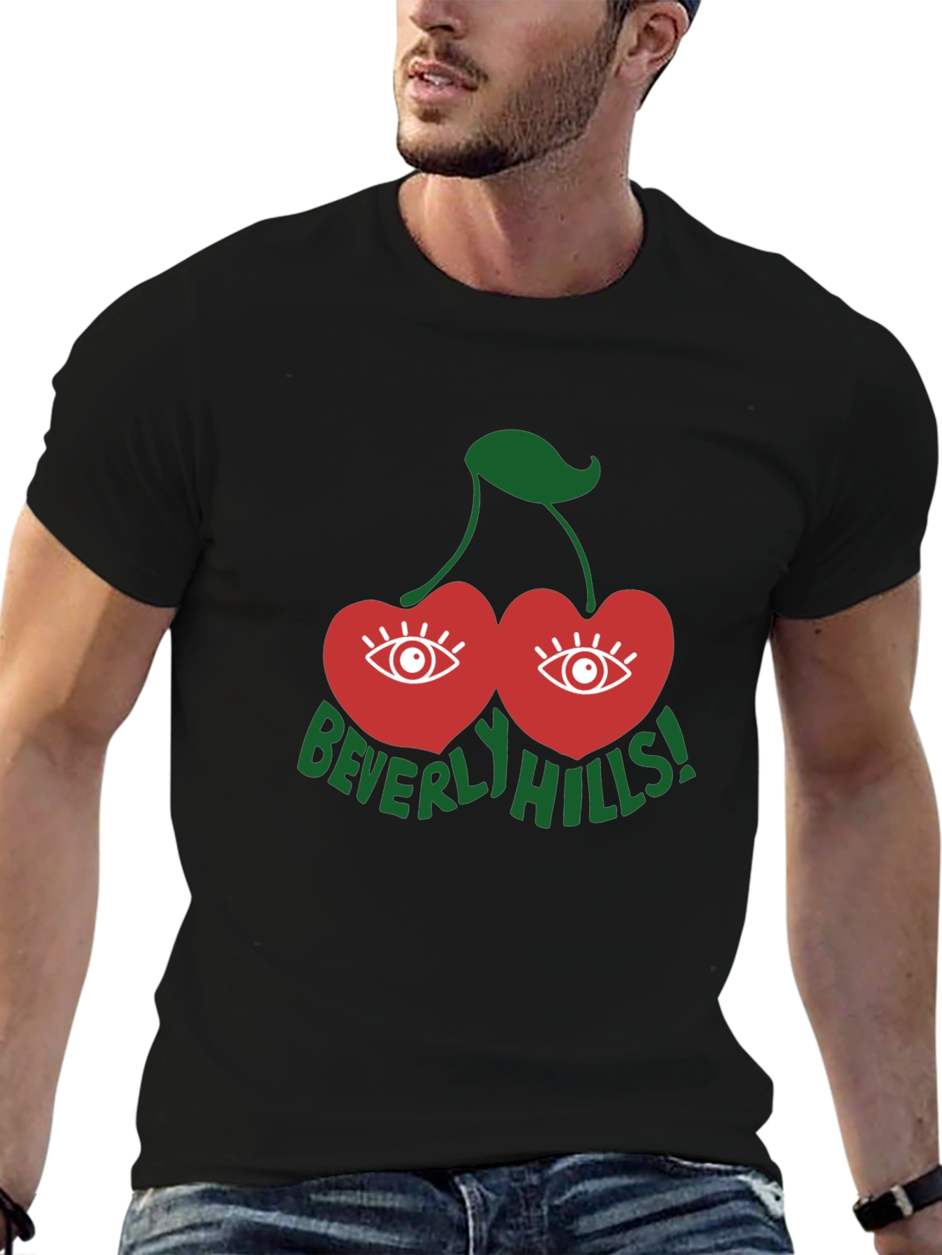 Beverly Hills Eye Cherry Graphic T-Shirt