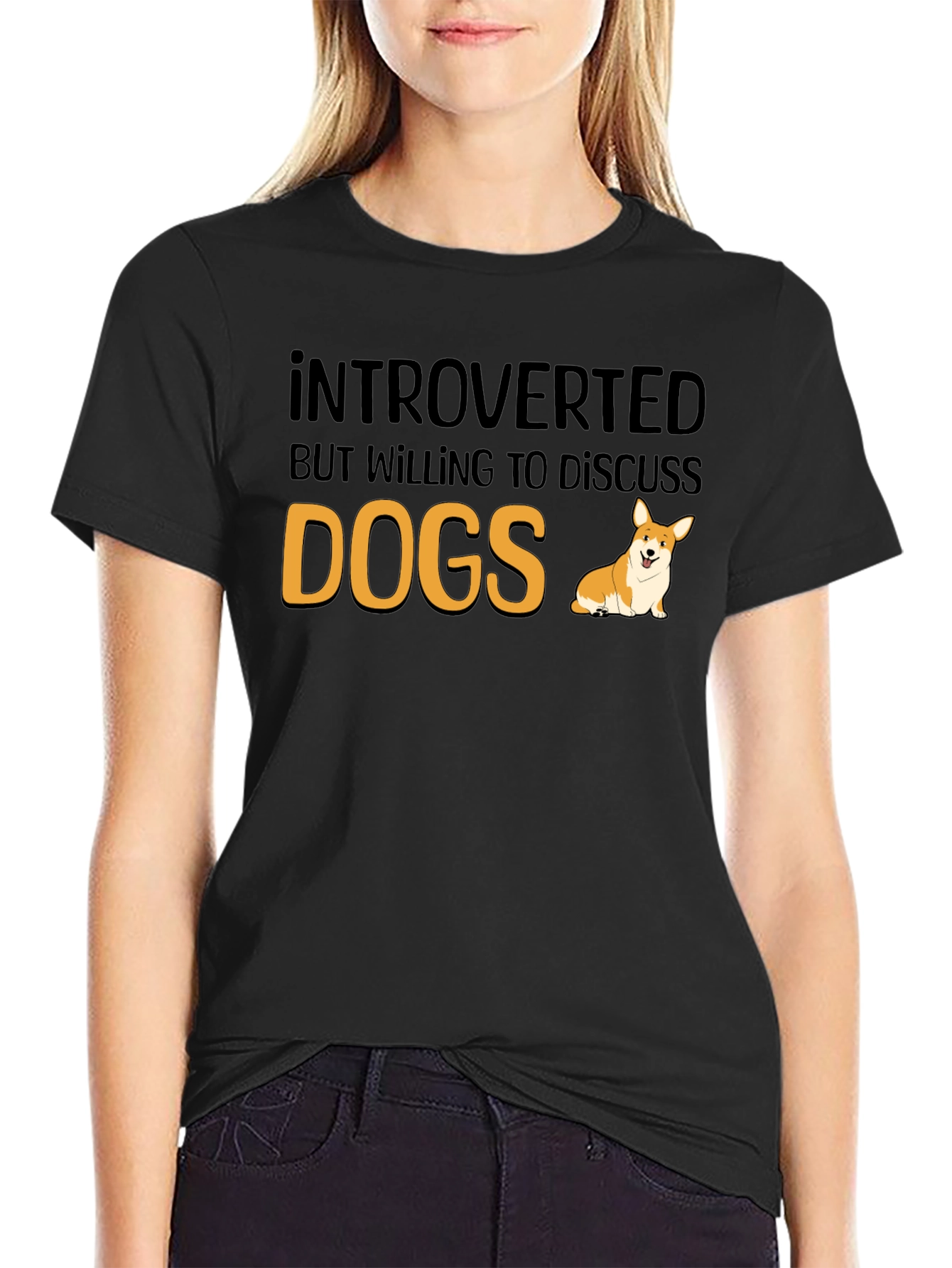Introverted Dog Lover T-Shirt - Funny Pet Owner Tee