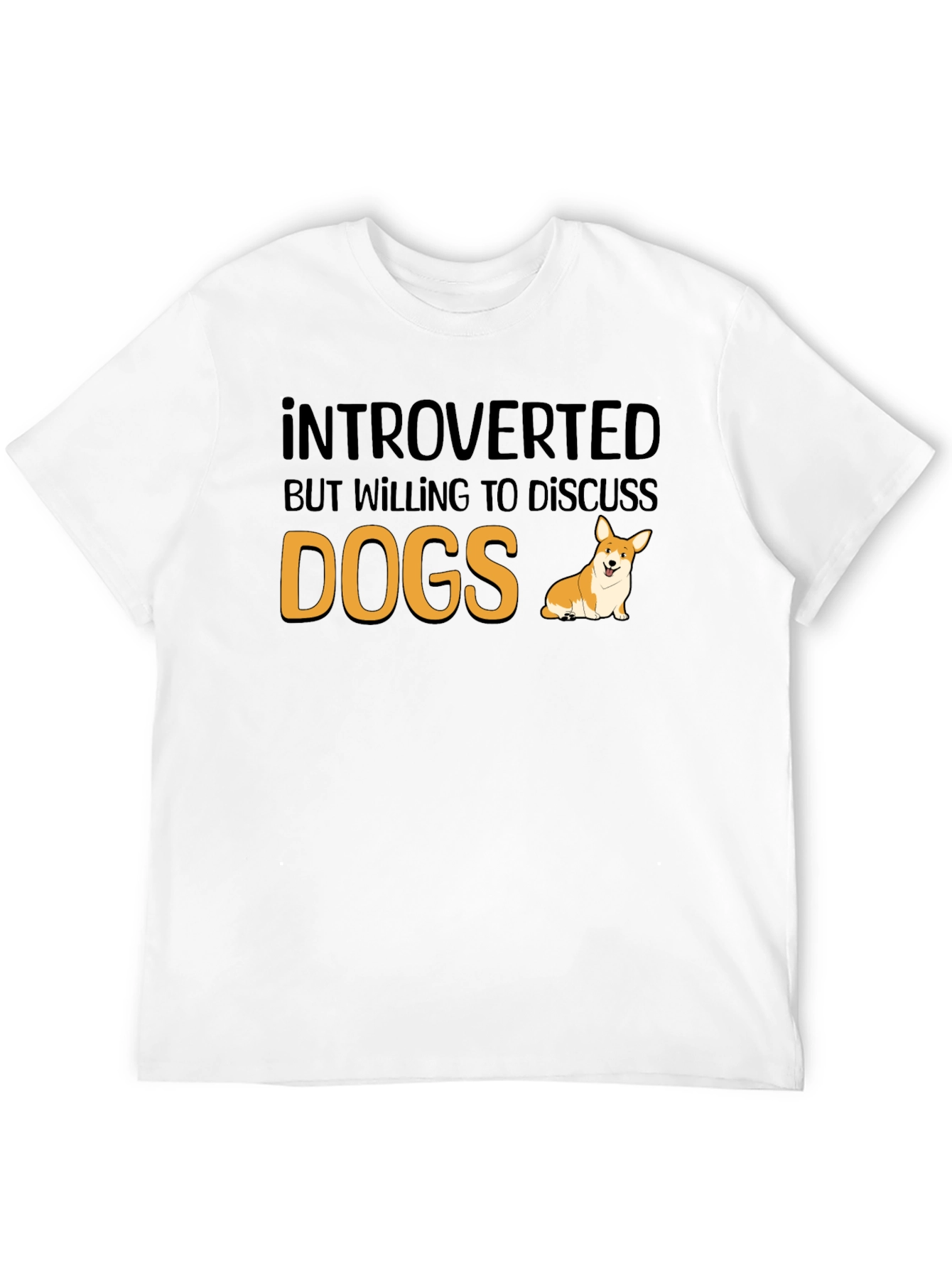 Introverted Dog Lover T-Shirt - Funny Pet Owner Tee