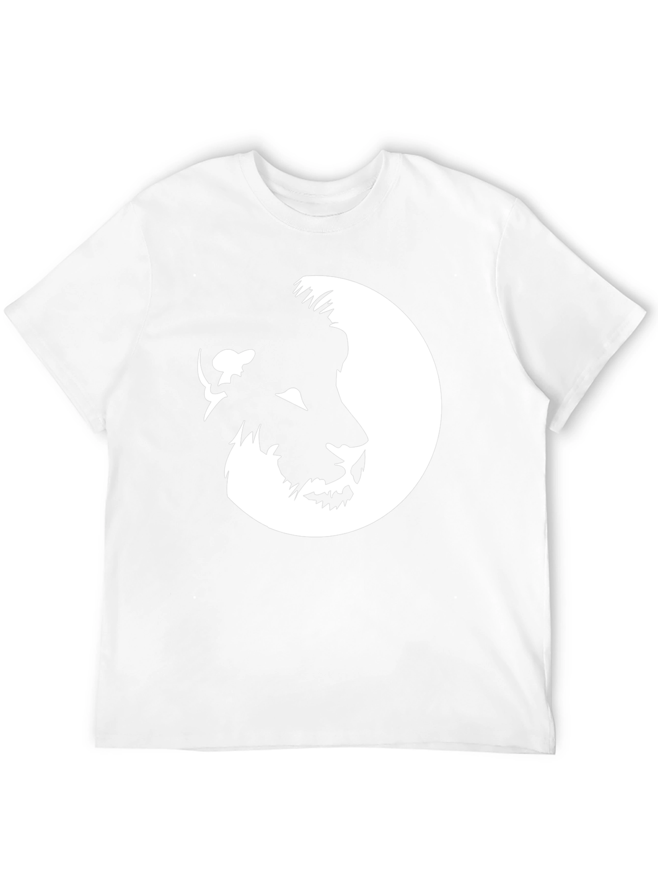 Lion Face Graphic Black T-Shirt