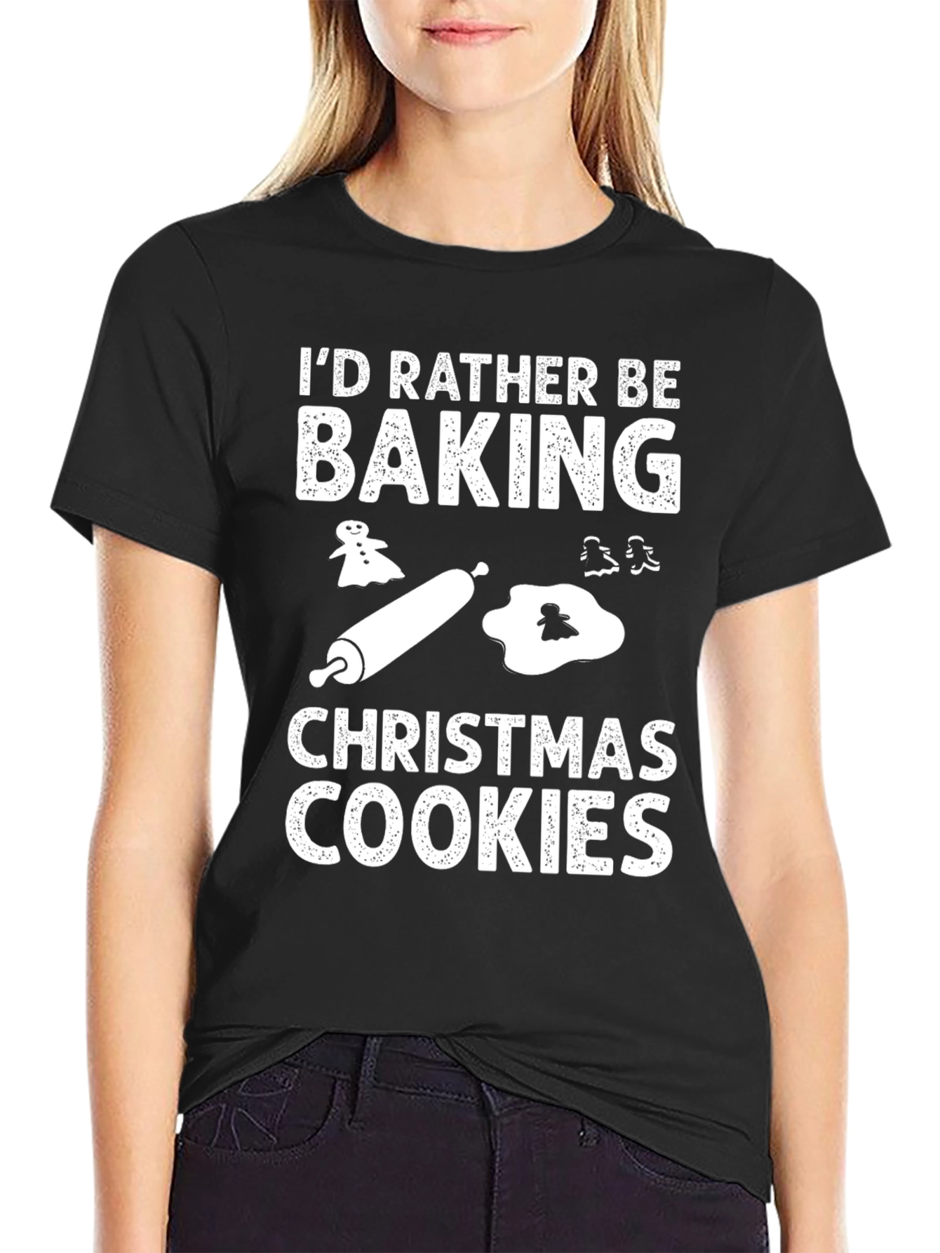 Baking Christmas Cookies Graphic T-Shirt