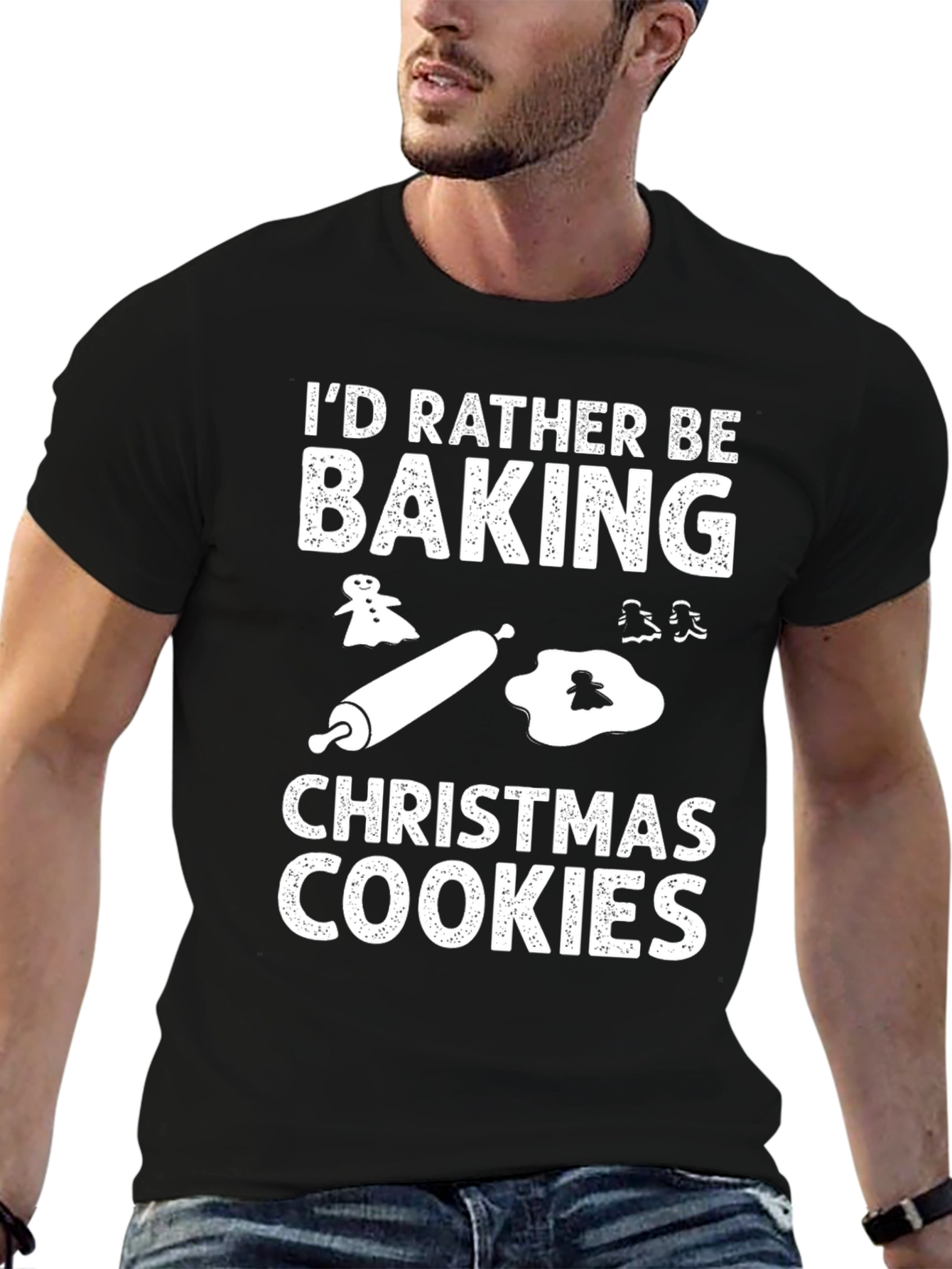 Baking Christmas Cookies Graphic T-Shirt