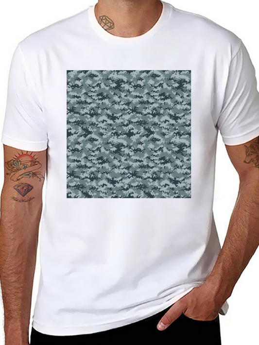 Urban Camo T-Shirt: Black Cotton Blend