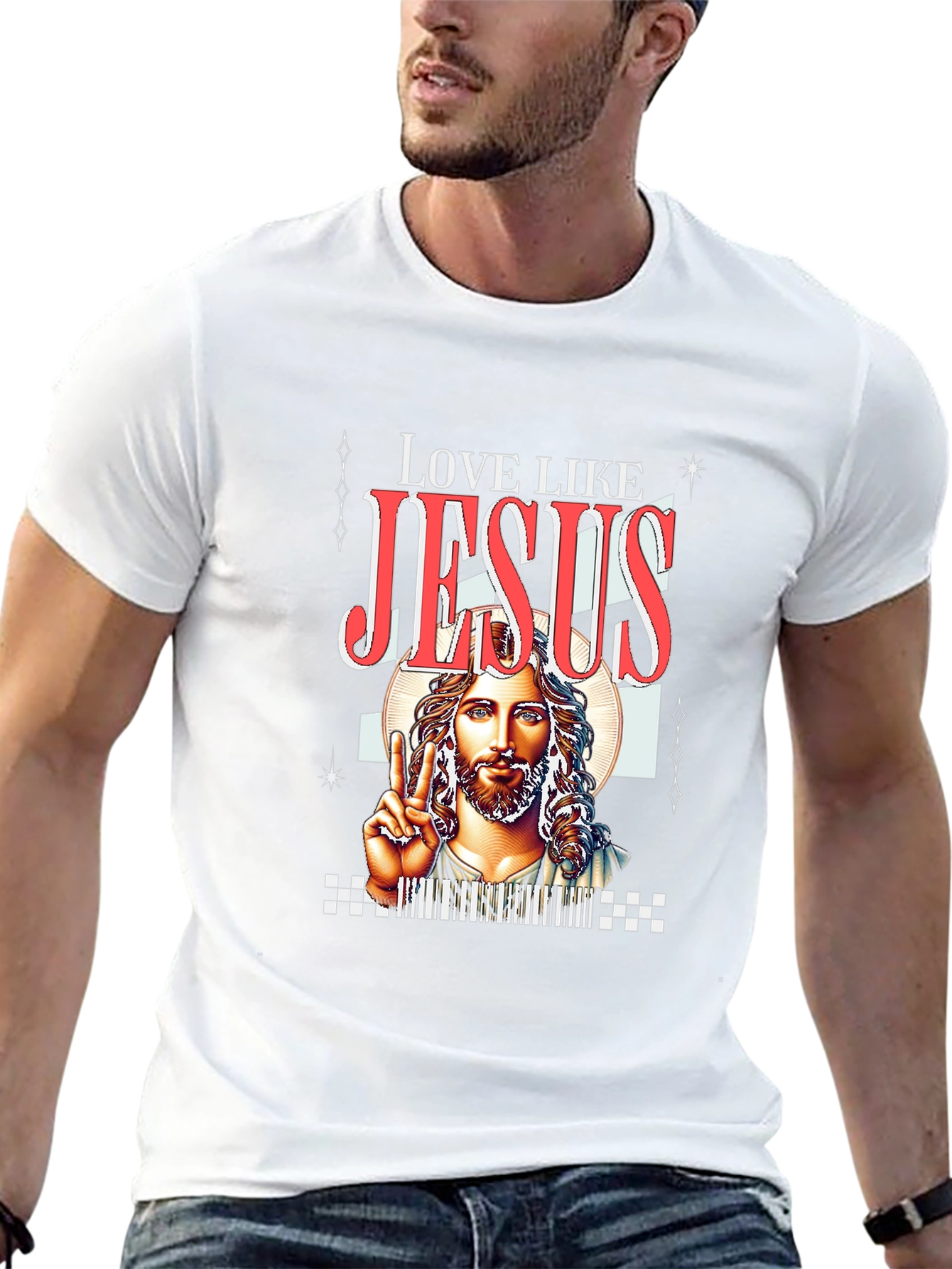 Love Like Jesus Graphic Tee - Black