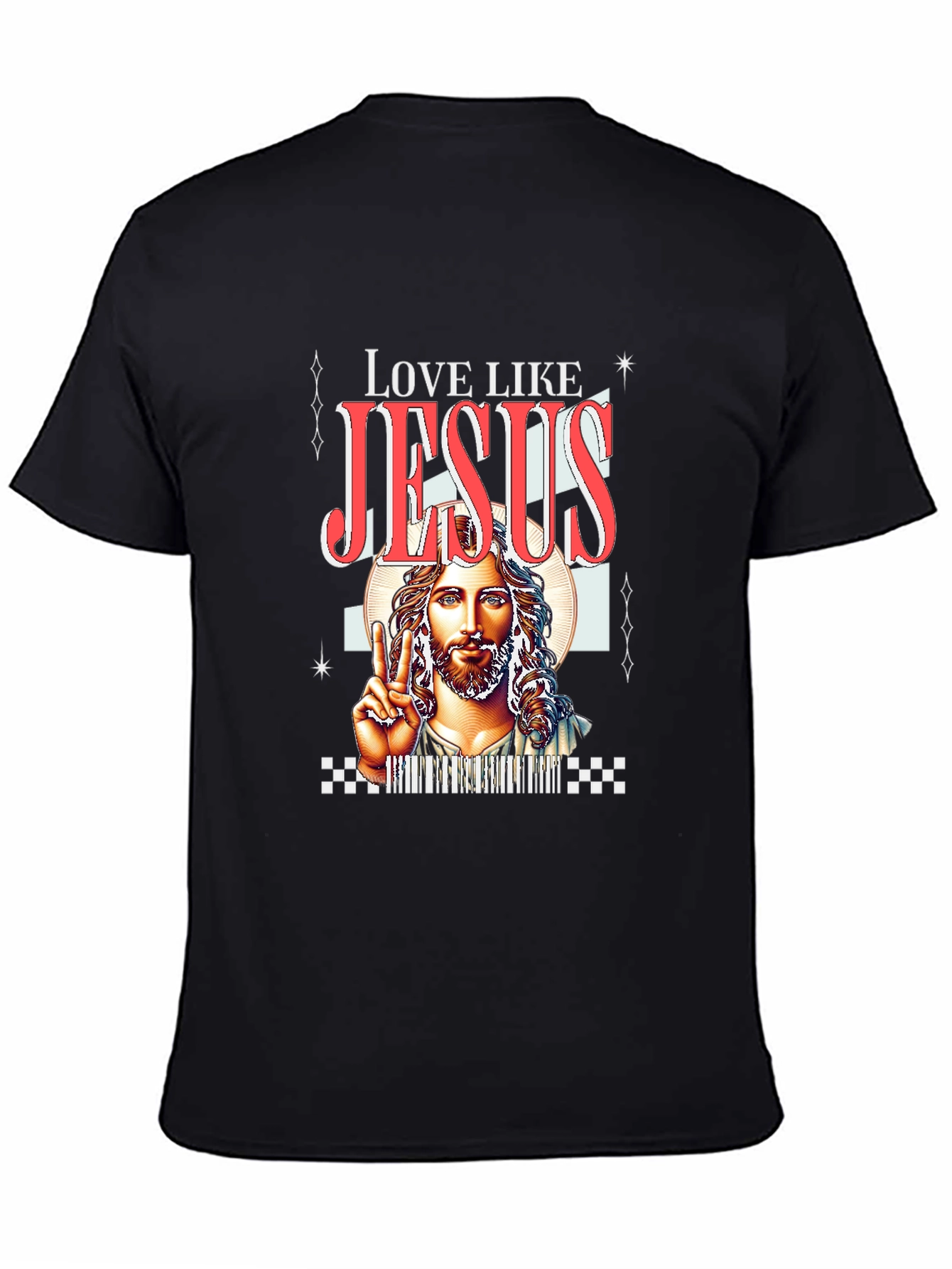 Love Like Jesus Graphic Tee - Black