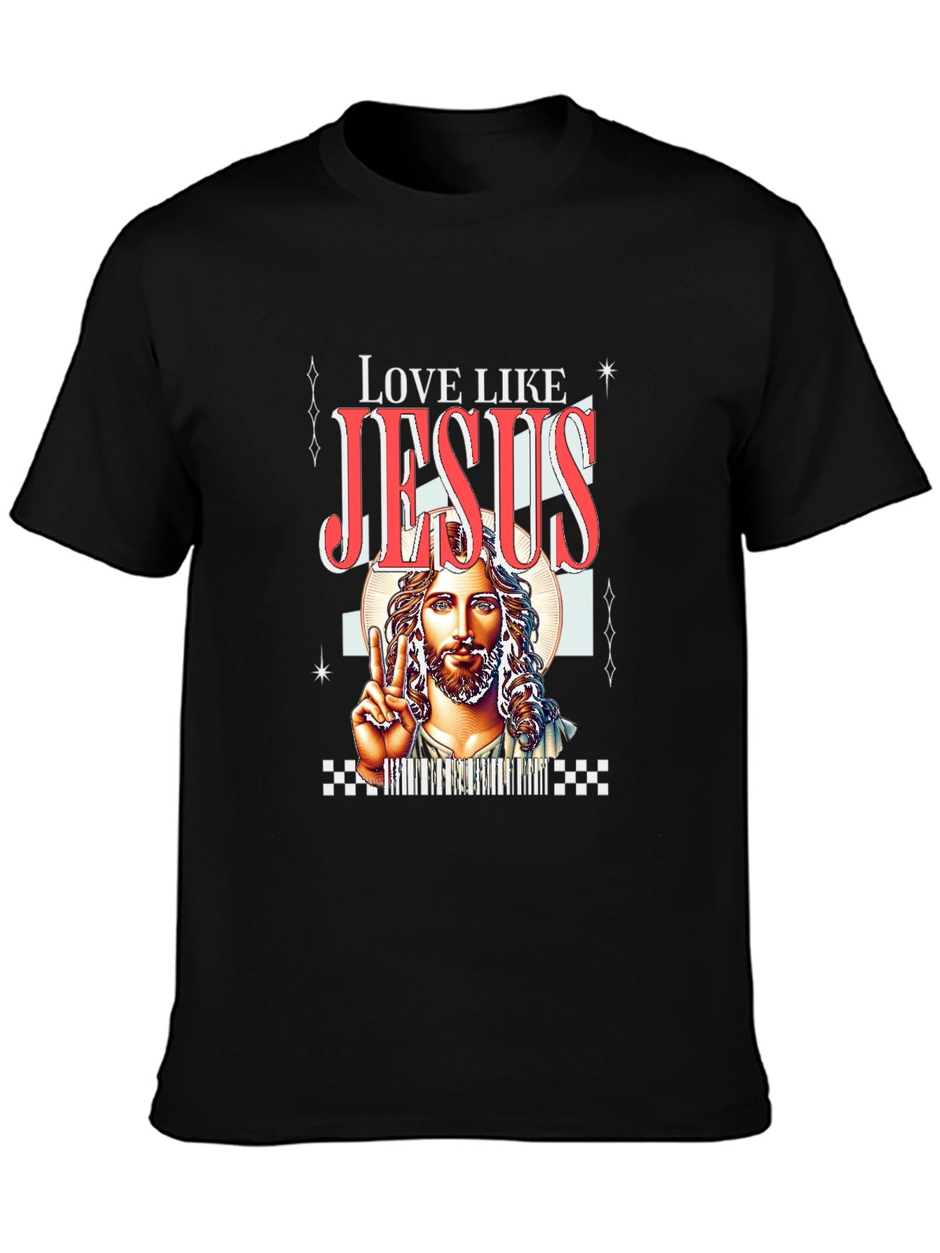 Love Like Jesus Graphic Tee - Black