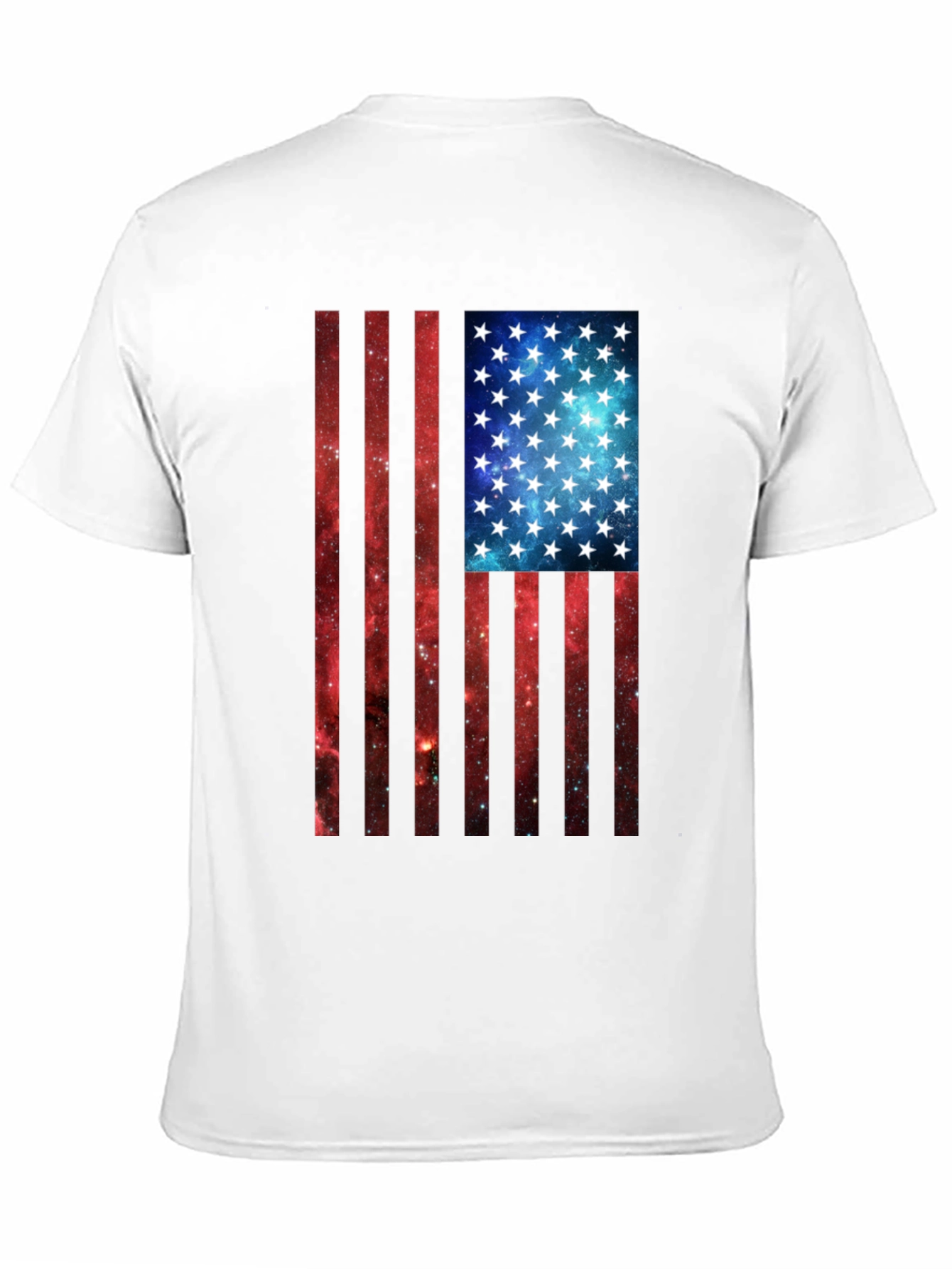 American Flag Galaxy Graphic Tee