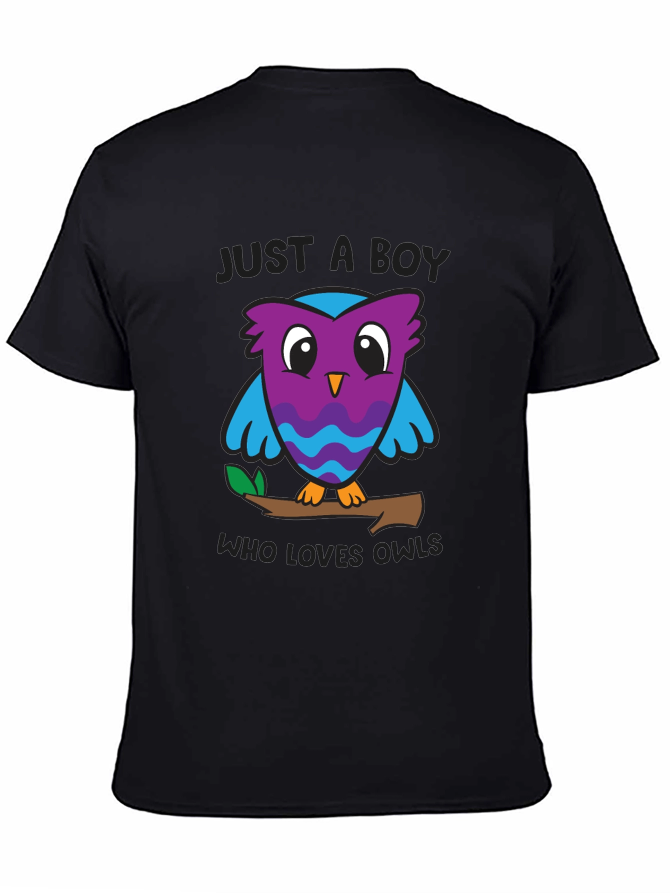 Just A Boy Who Loves Owls Graphic T-Shirt