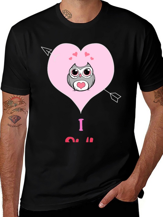 I Love Owl Valentines Day T-Shirt
