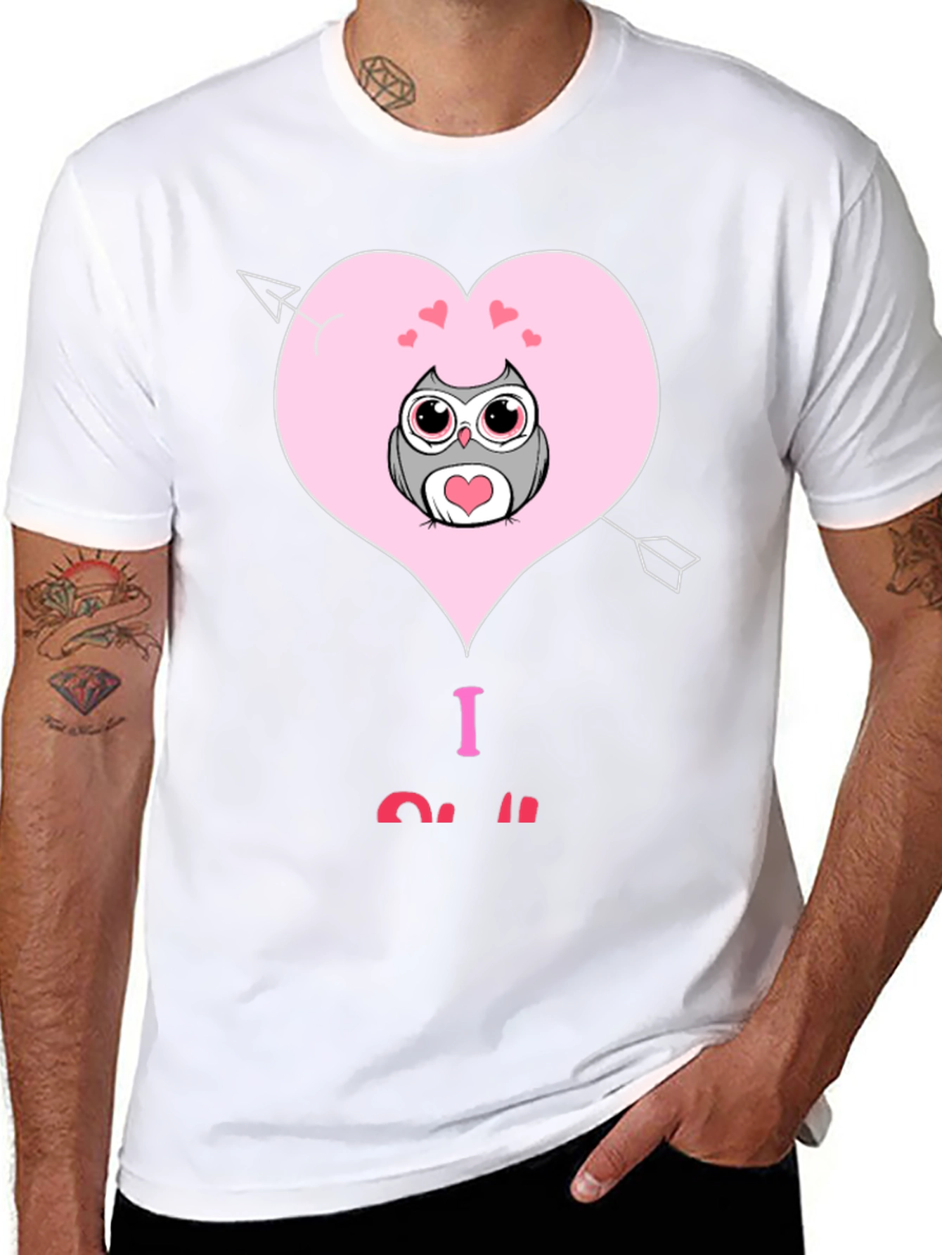 I Love Owl Valentines Day T-Shirt