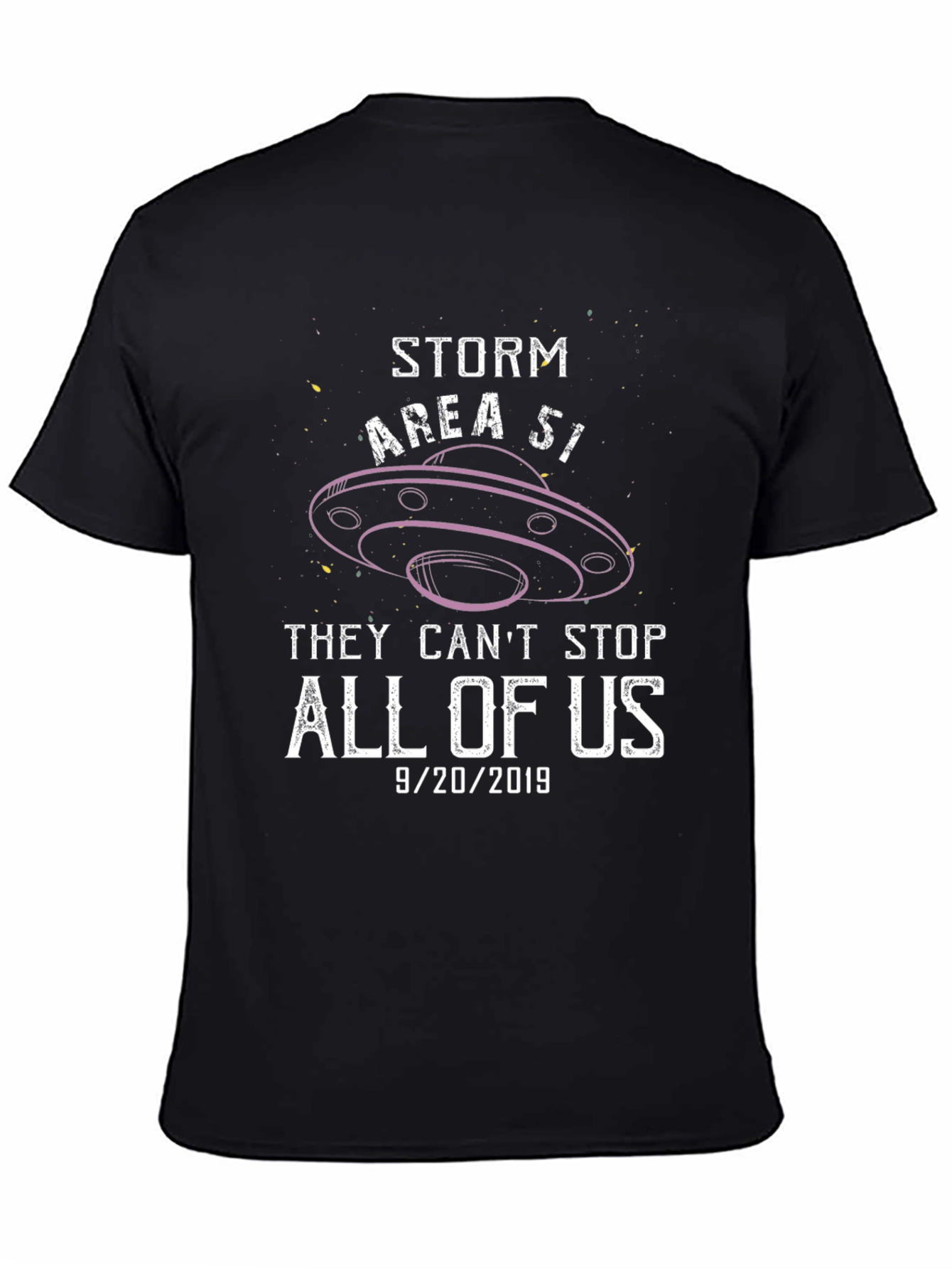 Storm Area 51 Graphic Tee 9/20/2019 Black Cotton