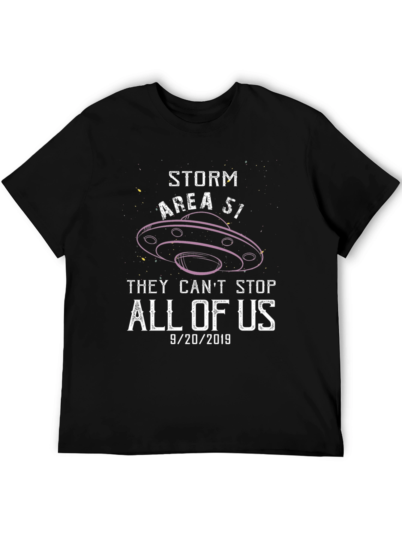 Storm Area 51 Graphic Tee 9/20/2019 Black Cotton