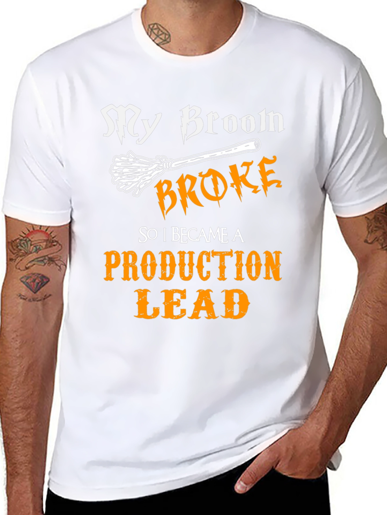 My Broom Broke Production Lead Graphic T-Shirt