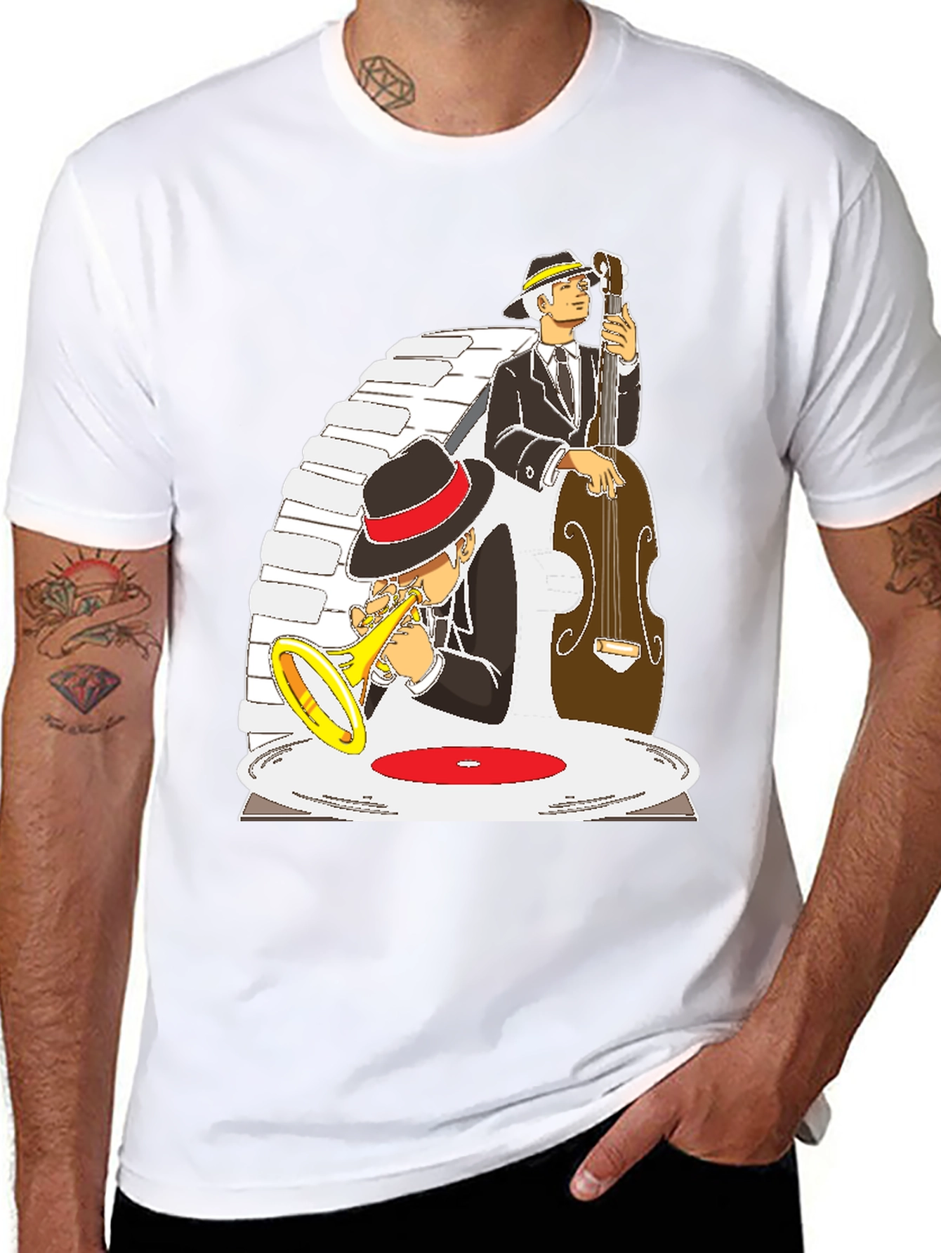 Jazz Musician Graphic T-Shirt