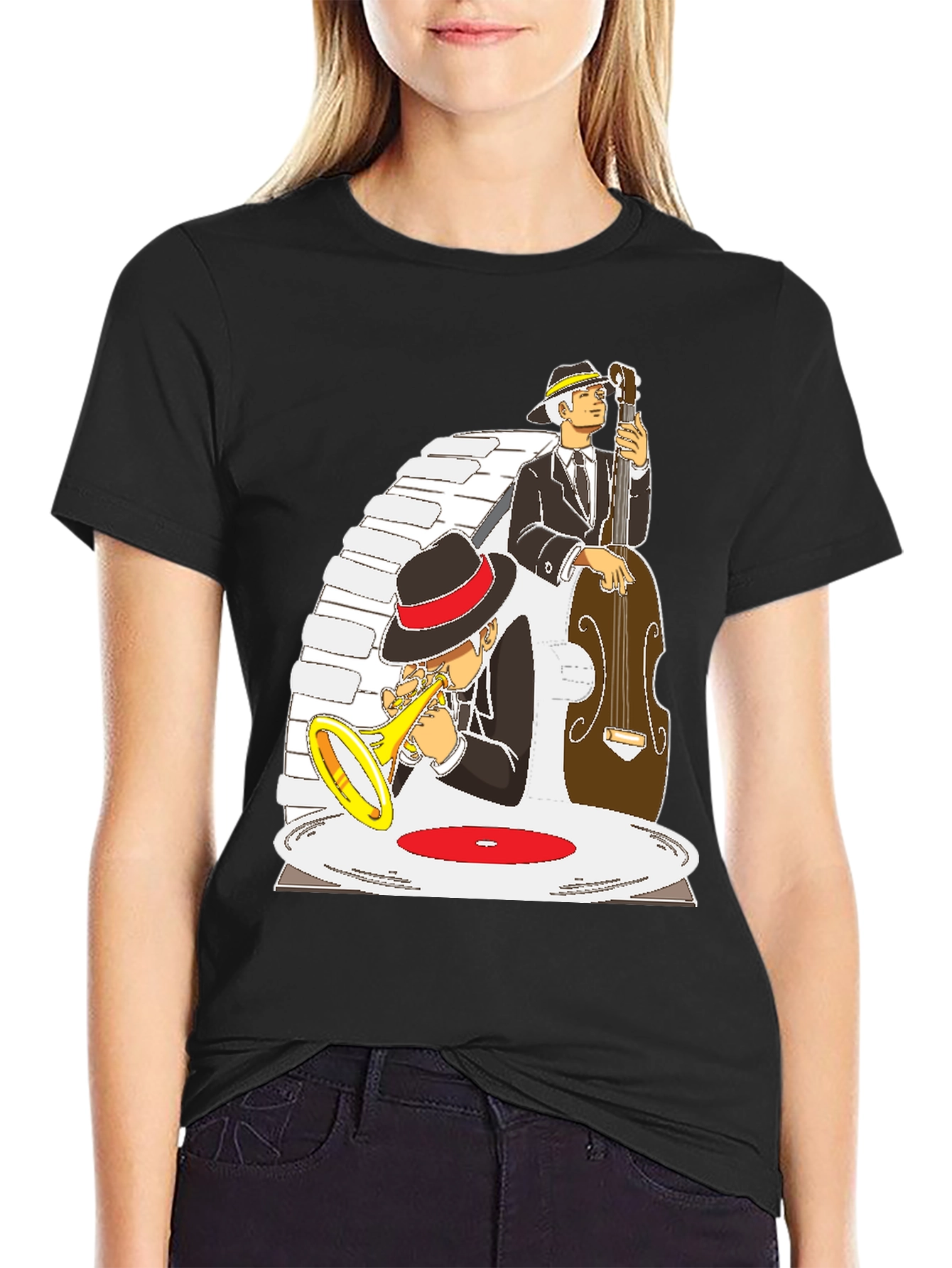 Jazz Musician Graphic T-Shirt