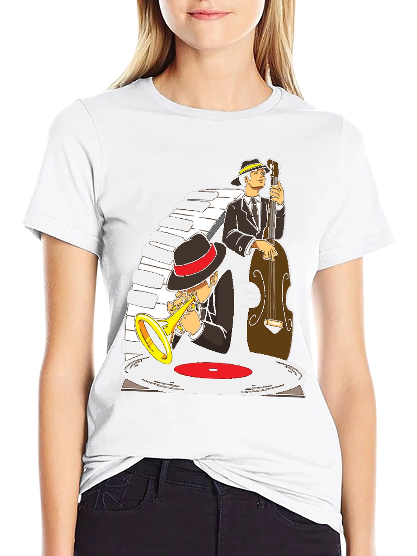 Jazz Musician Graphic T-Shirt