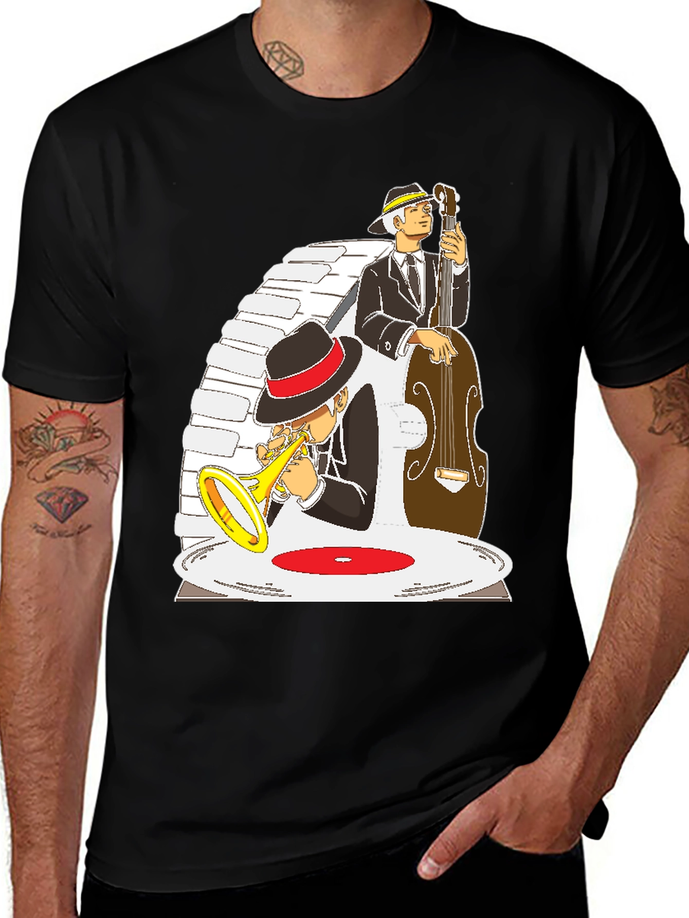 Jazz Musician Graphic T-Shirt